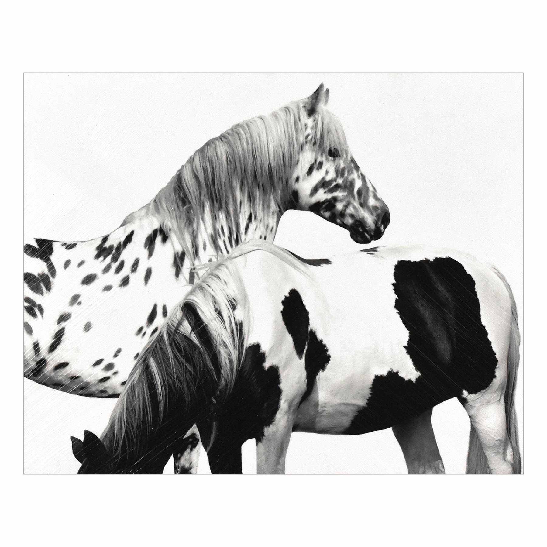 Spotted Pinto Horse Block, 8x10
