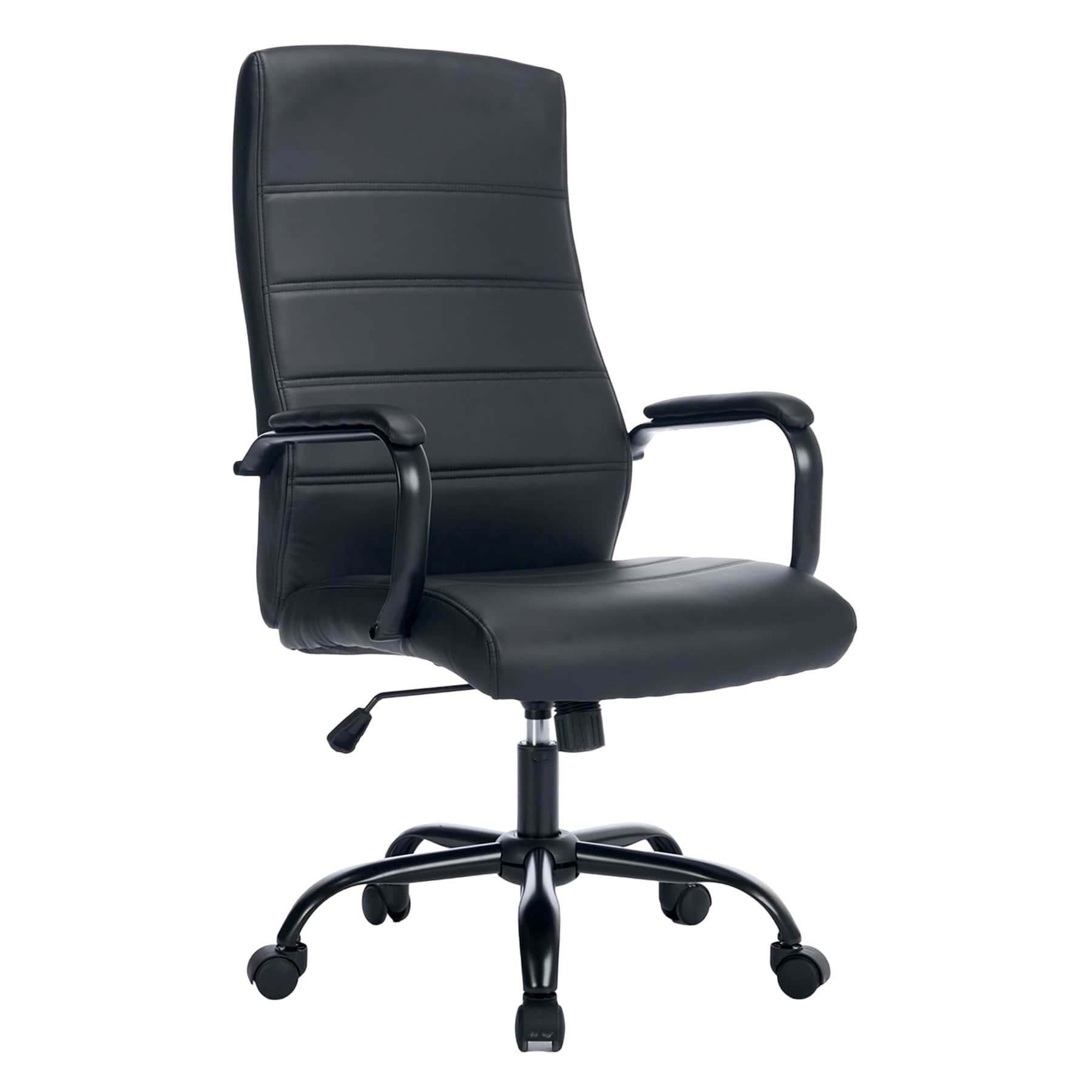 Matthew Faux Leather Office Chair, Black