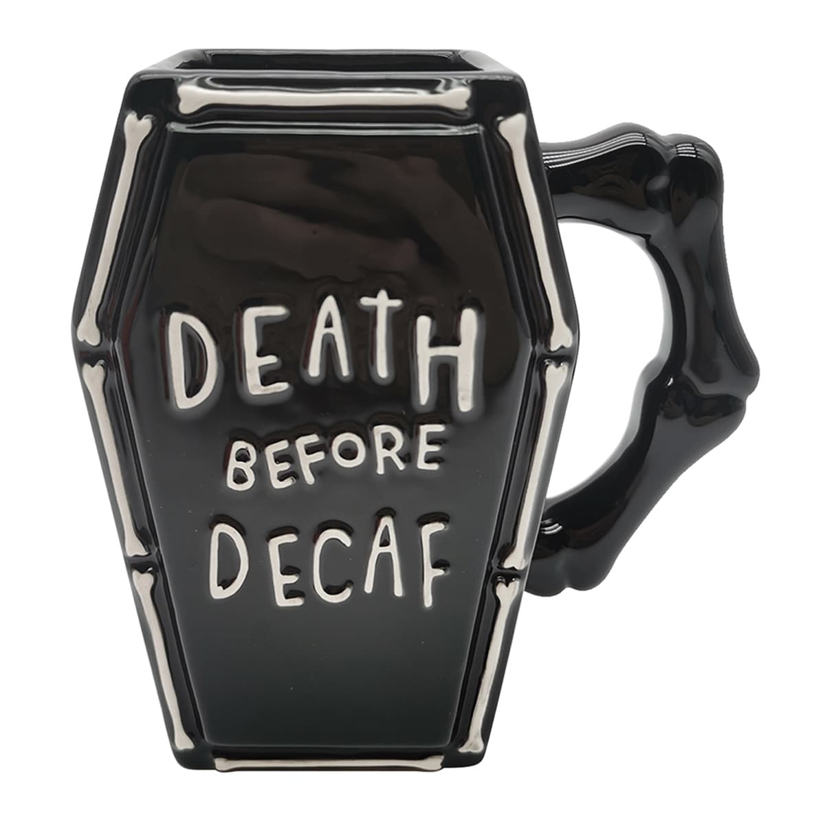 Midnight Shadows Death Before Decaf Mug, 14oz