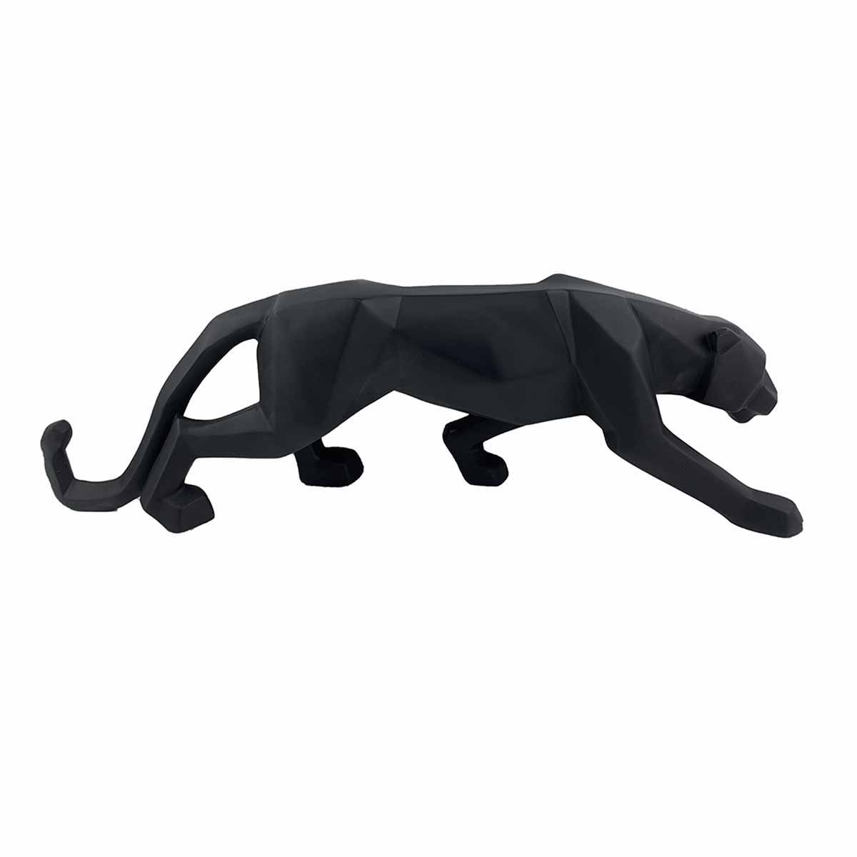 Black Geometric Leopard, 19"