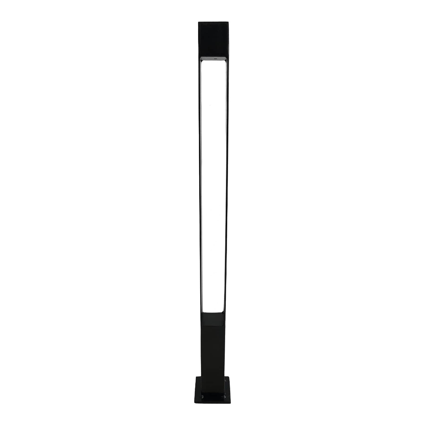 Oversized Black Square Candle Holder, 35"