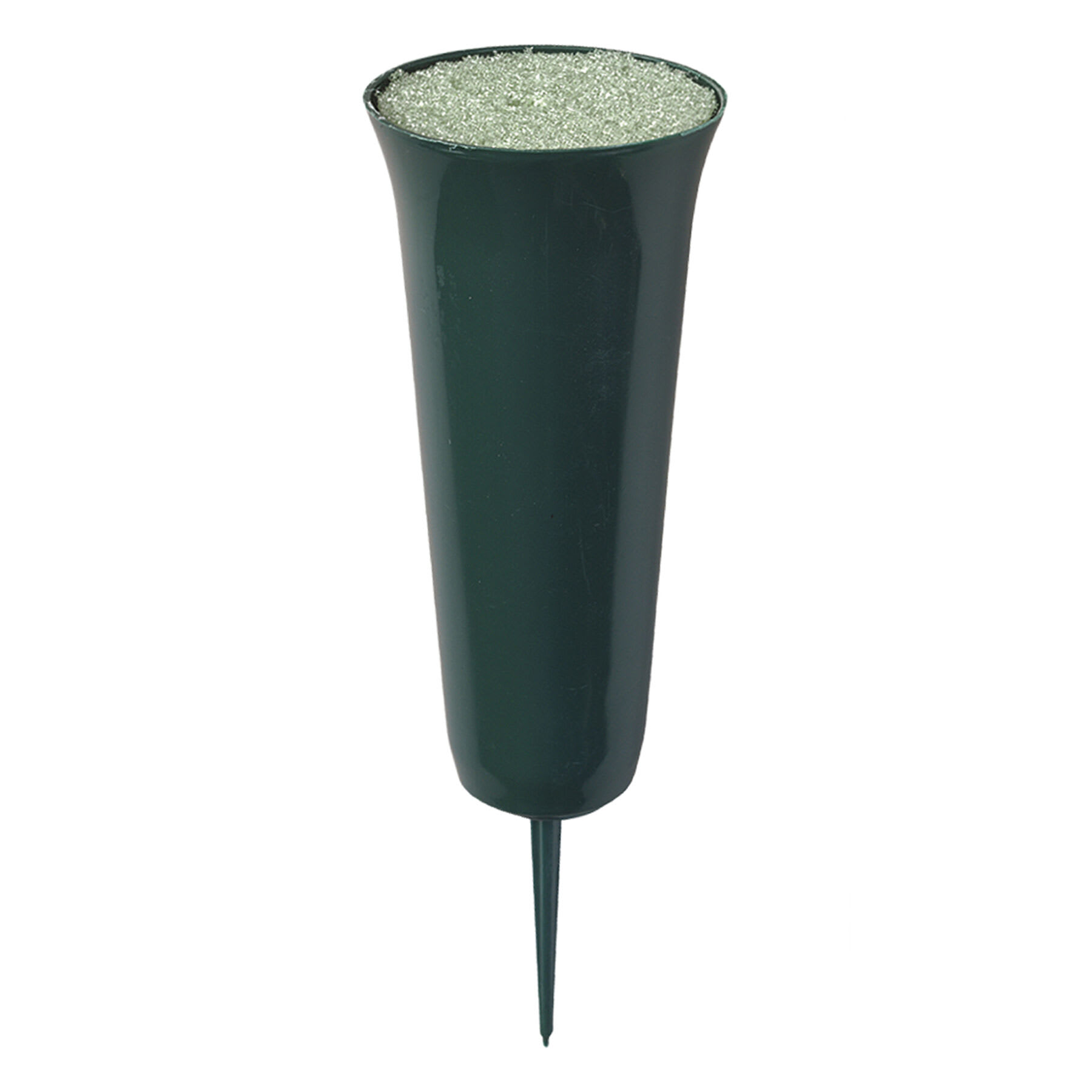 Memorial Vase with Foam Insert, 9x4
