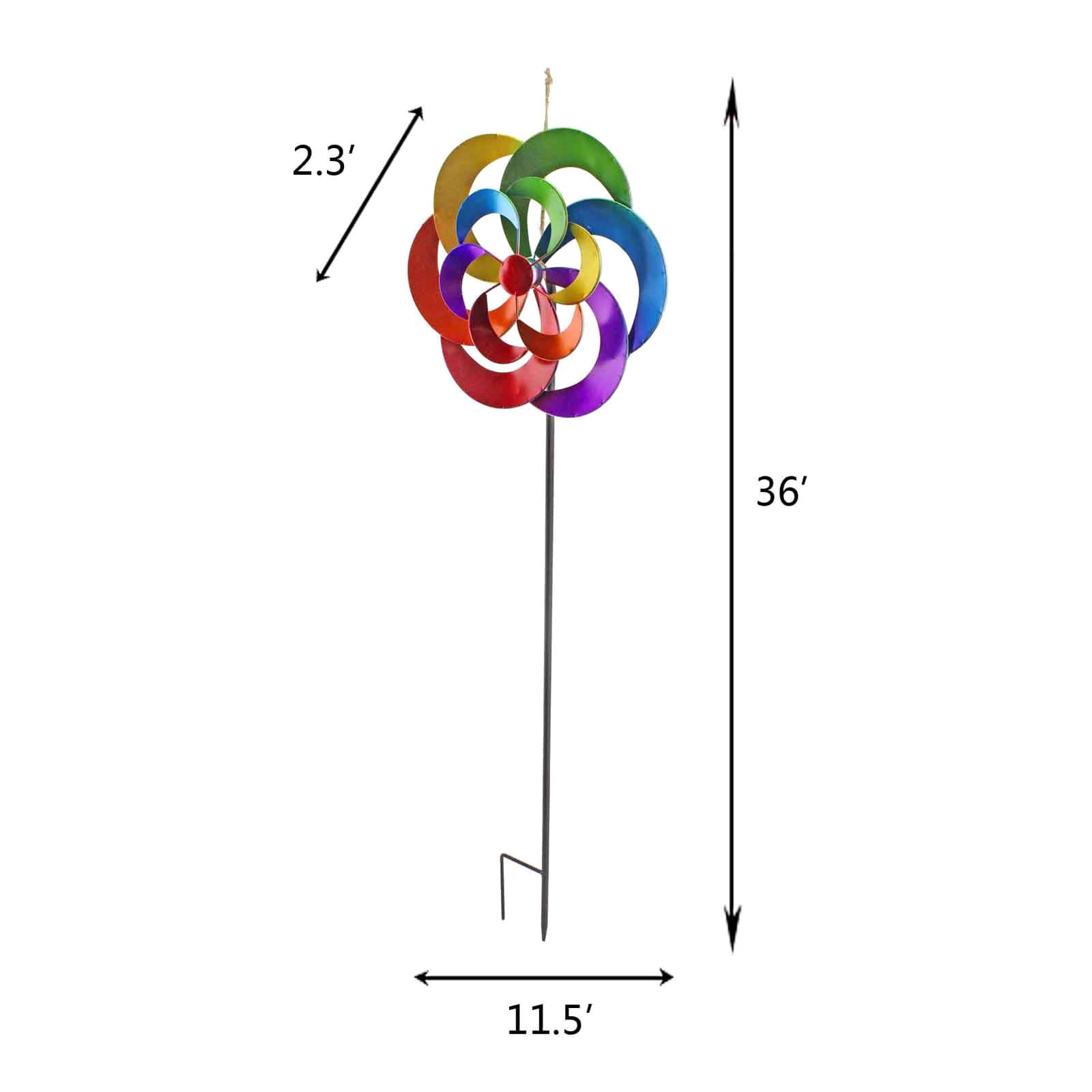 Multicolor Wind Spinner, 36"
