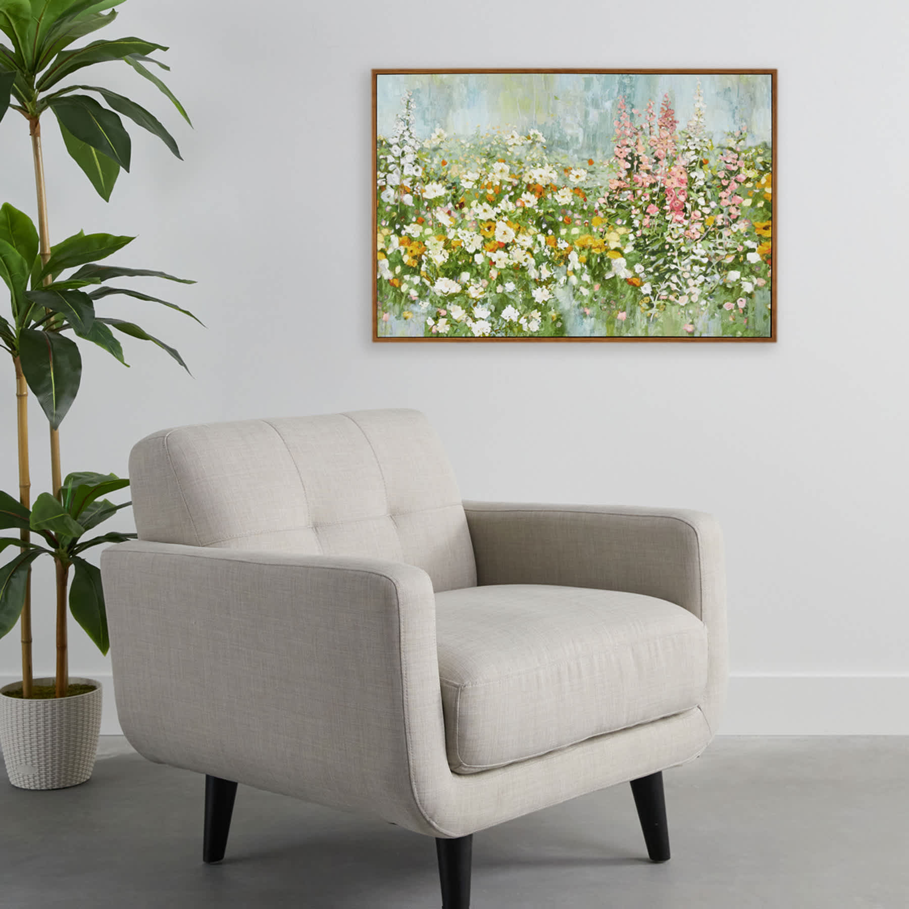 Honeybloom Framed Floral Canvas Wall Art, 37x25