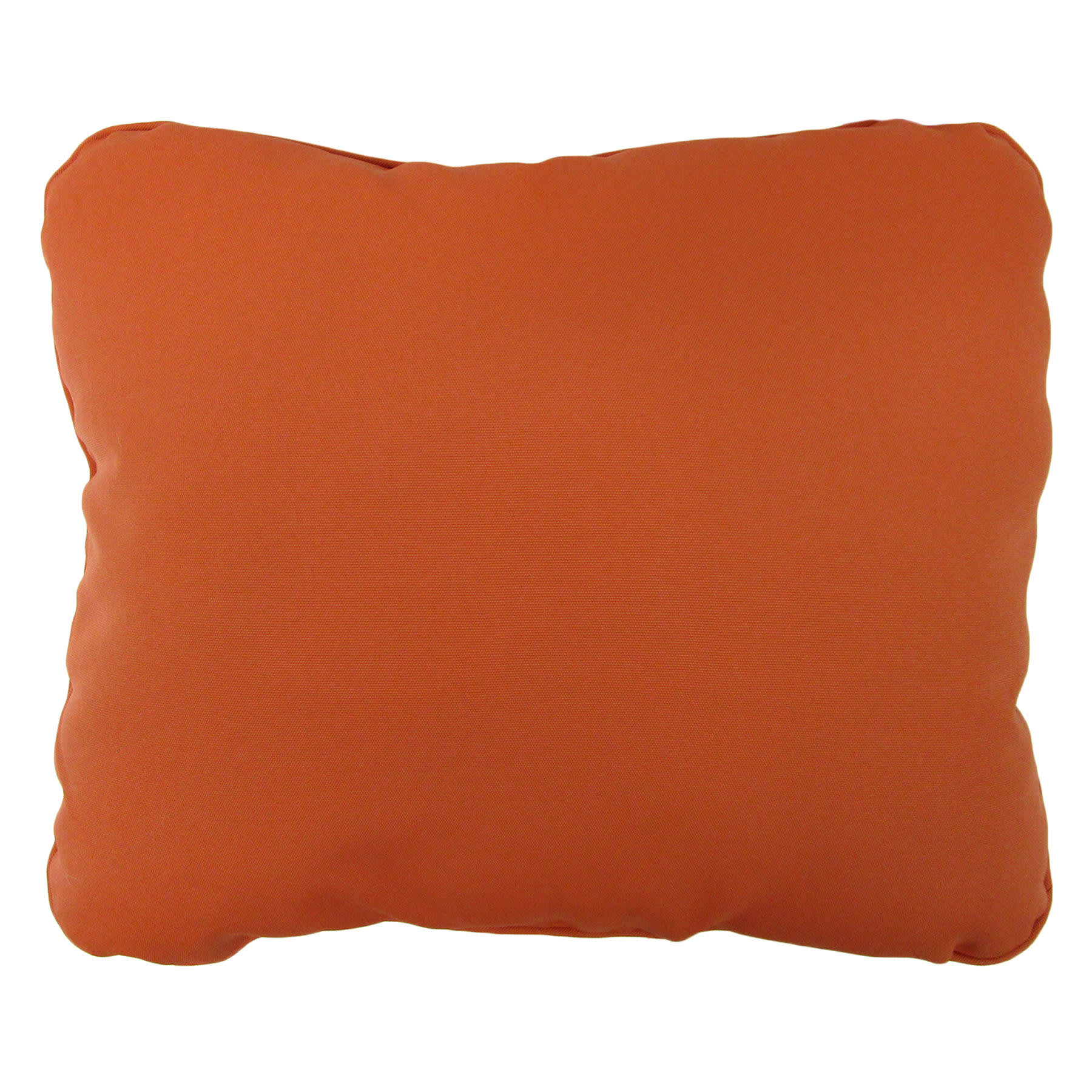 Terracotta Canvas Outdoor Corded Back Cushion