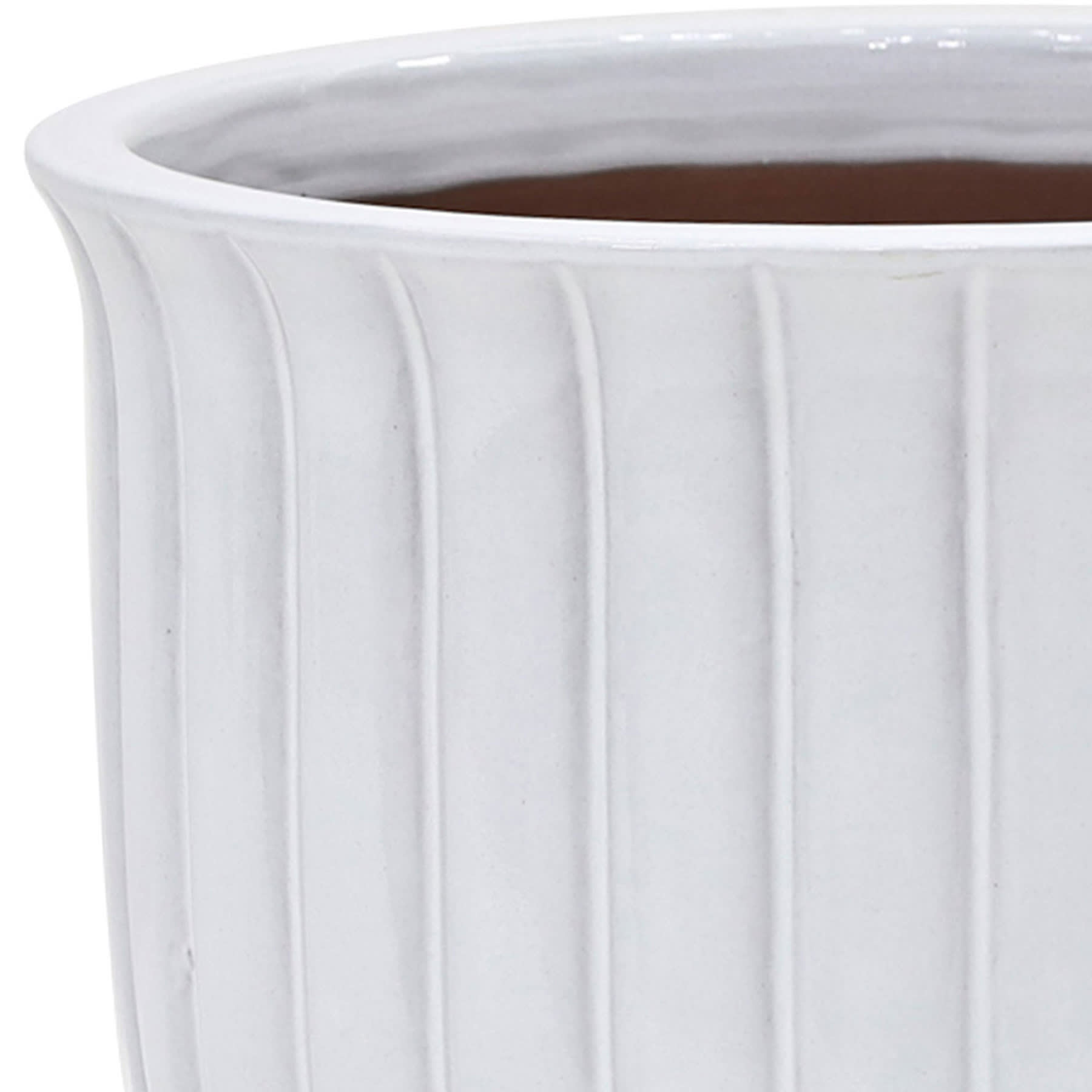 Providence Prudence White Outdoor Planter, Large