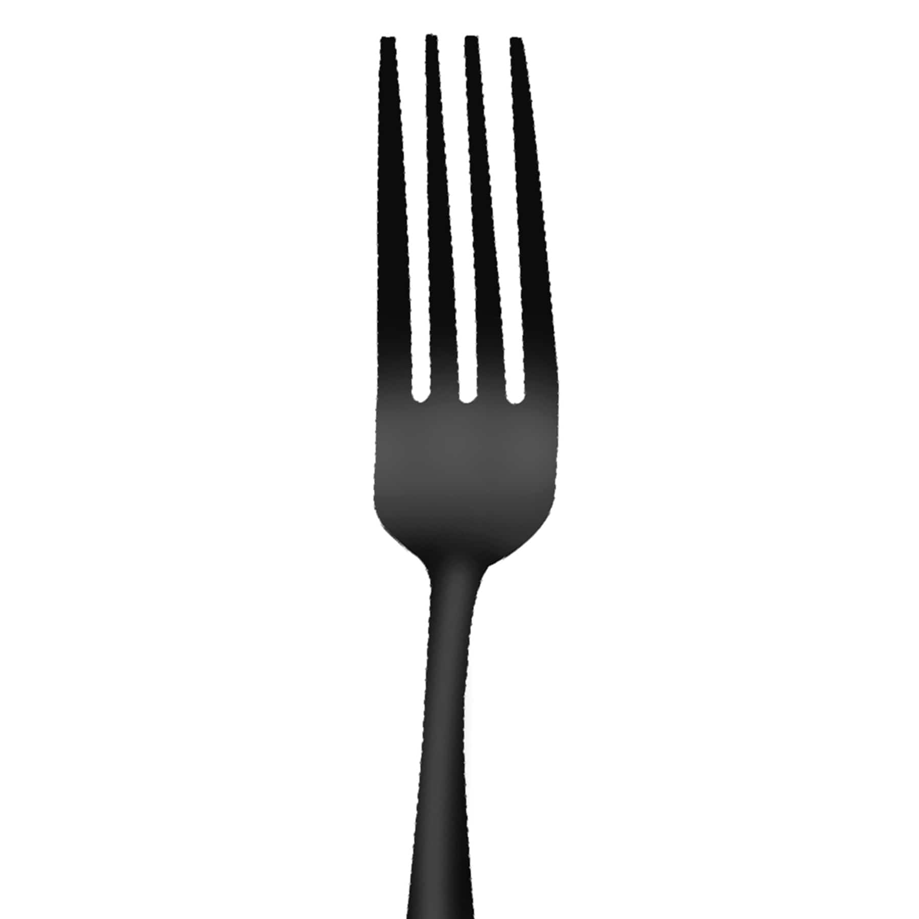 Percy Salad Fork, Satin Black