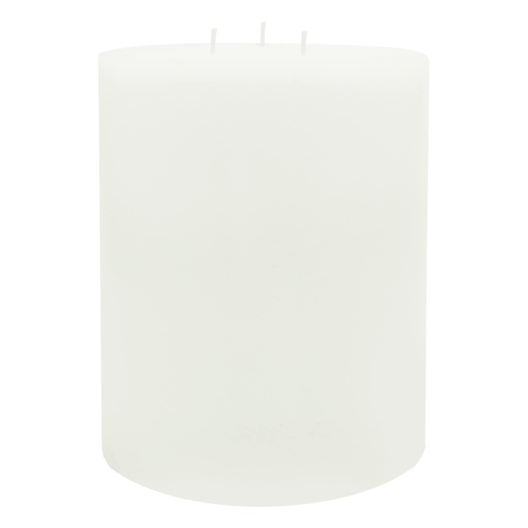 Providence White Mystic Birchwood Scented Pillar Candle, 6x8