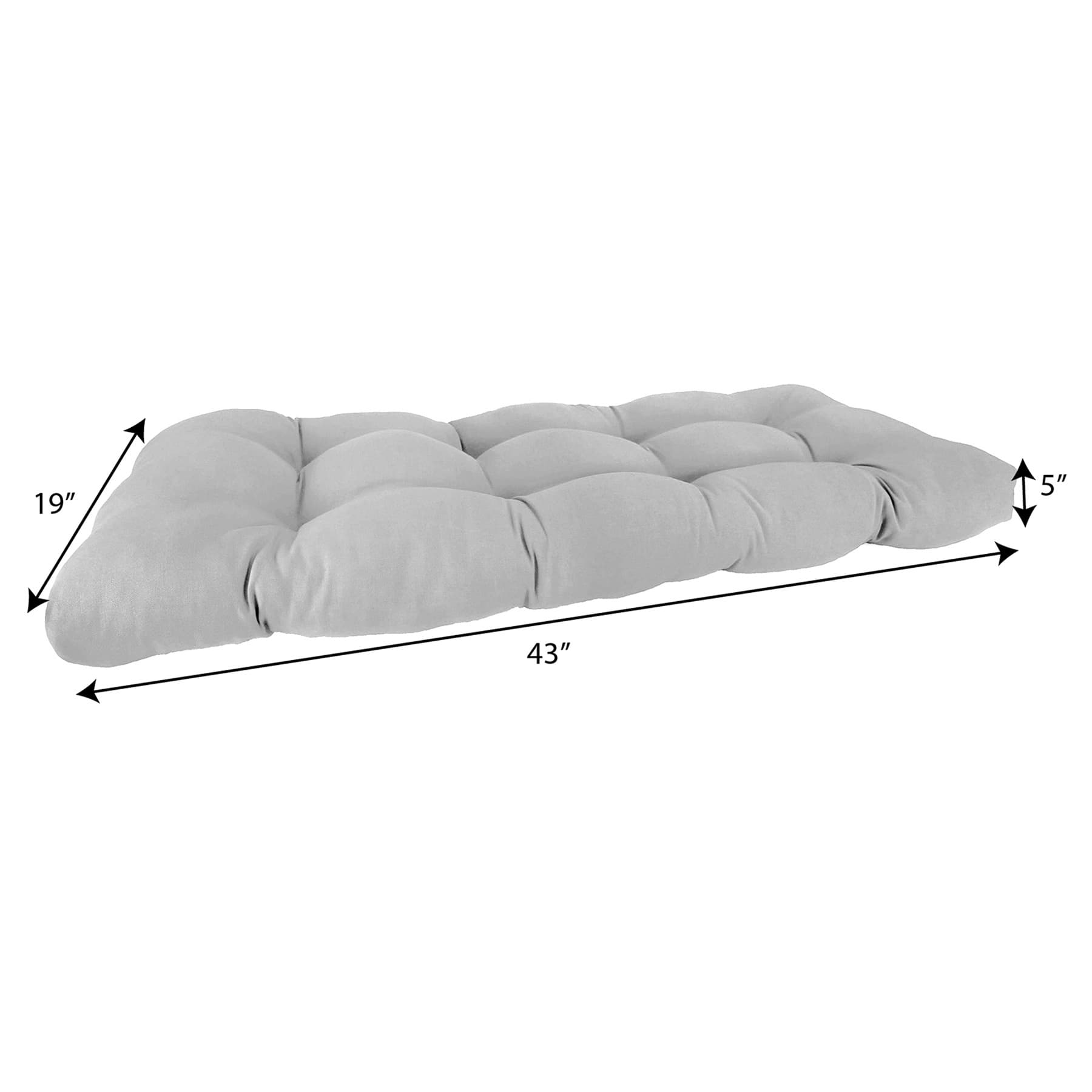 Cherry Canvas Outdoor Wicker Settee Cushion