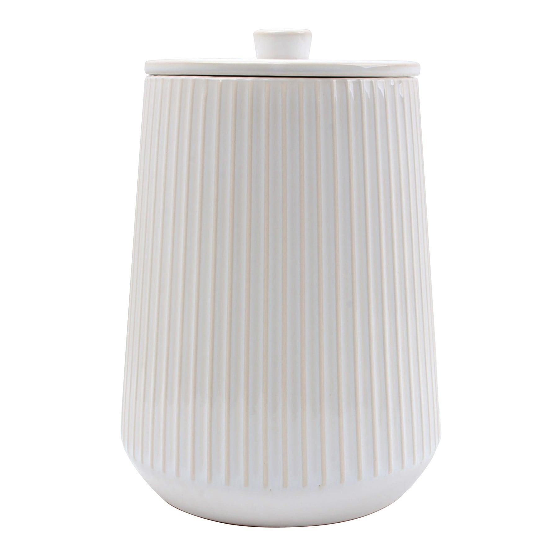 Honeybloom White Pasadena Canister, Large