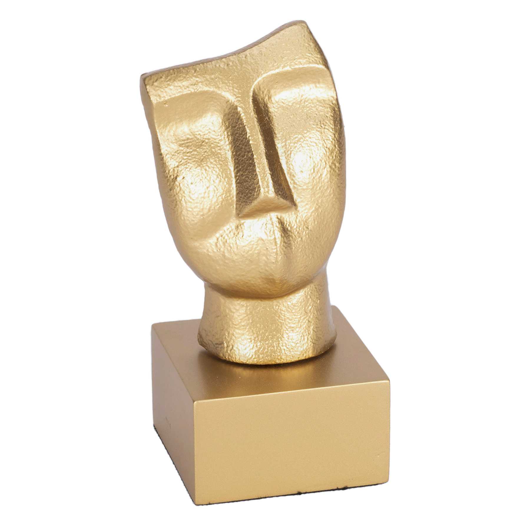 Crosby St. Gold Metal Face Decor, 8"