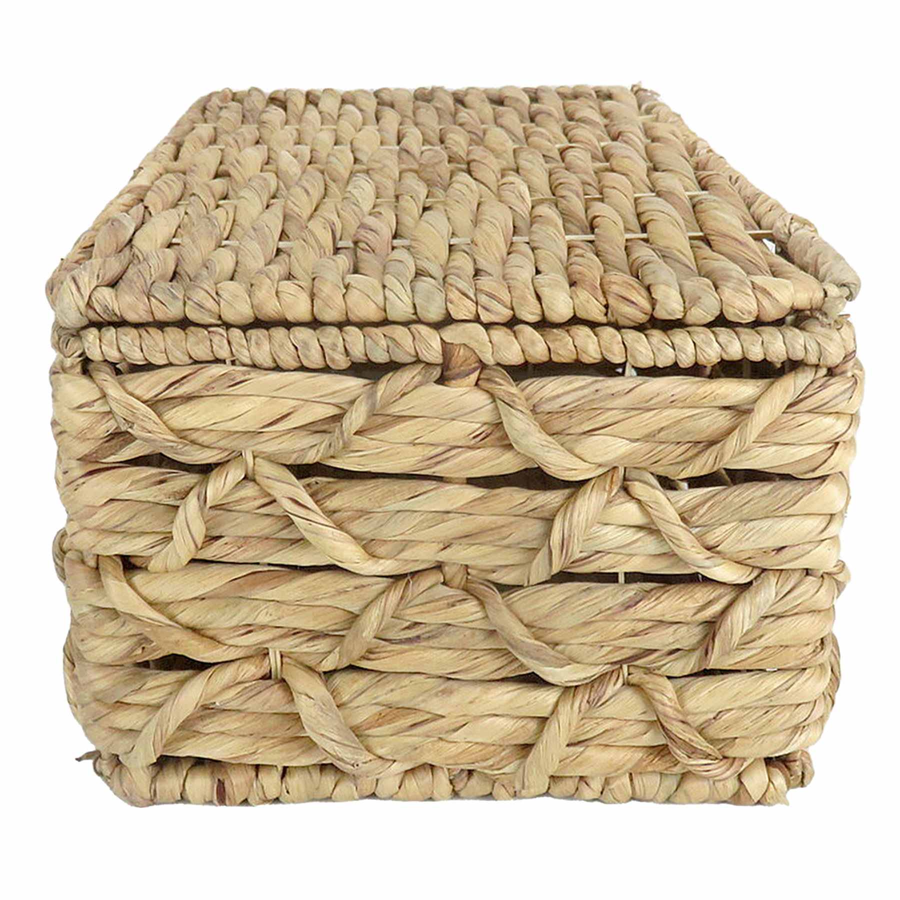 Found & Fable Kai Triple X Twist Lidded Storage Basket, Medium