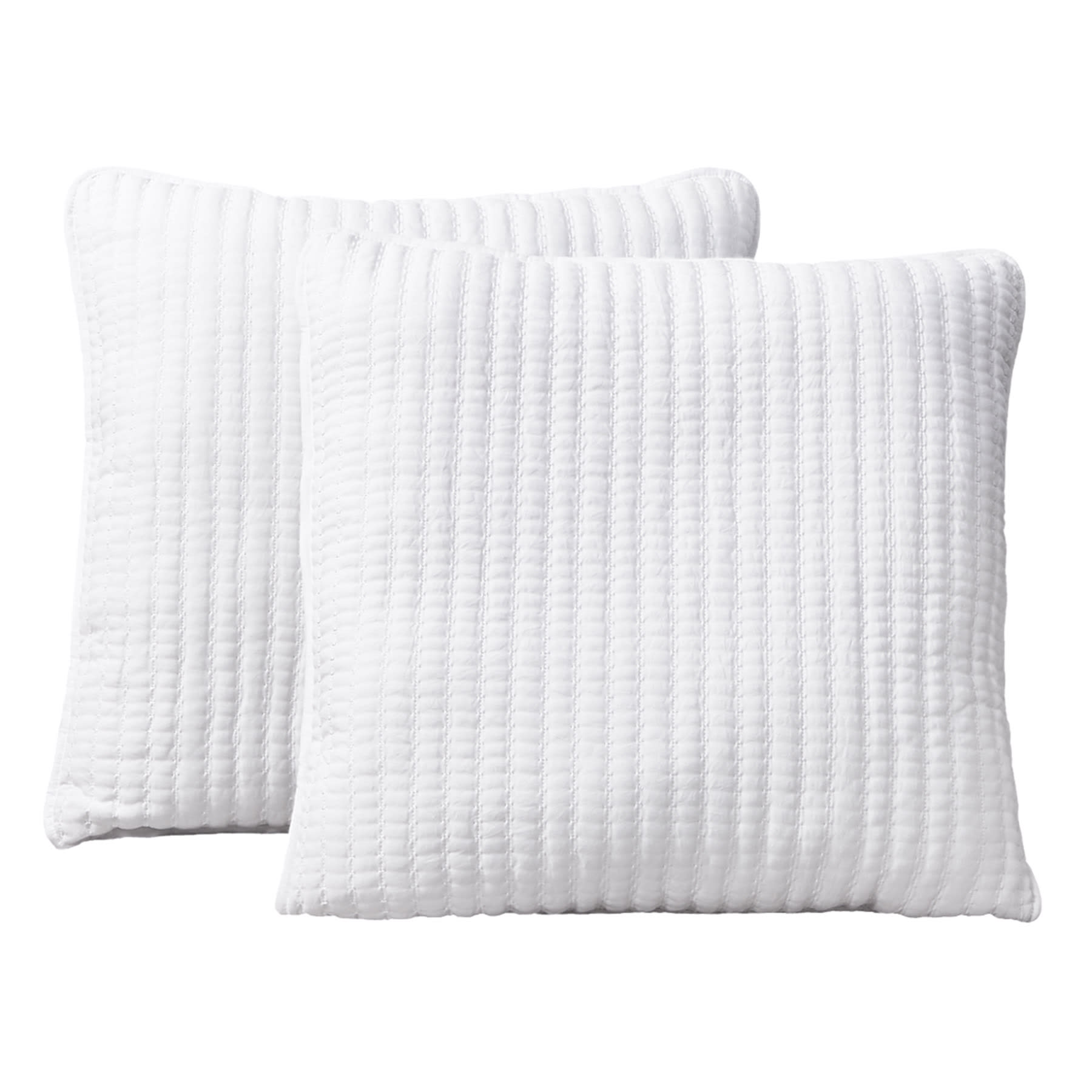 Honeybloom 2-Pack White Washed Microfiber Pillows, 24"