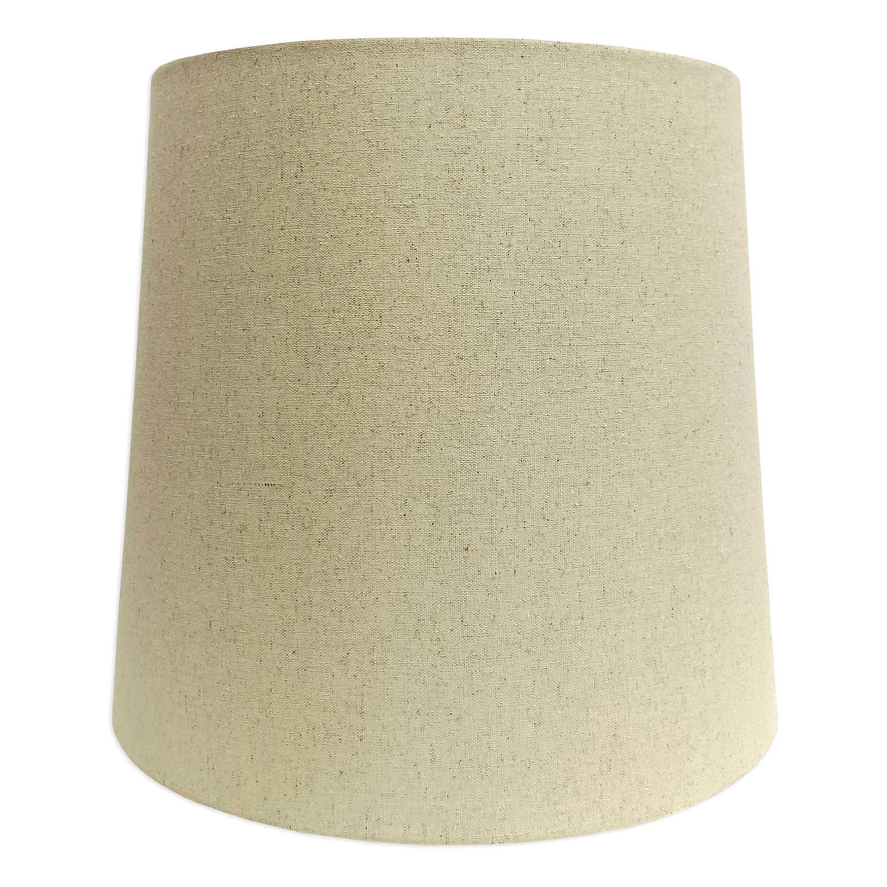 Dark Tan Tapered Drum Large Table Lamp Shade, 13x15x14
