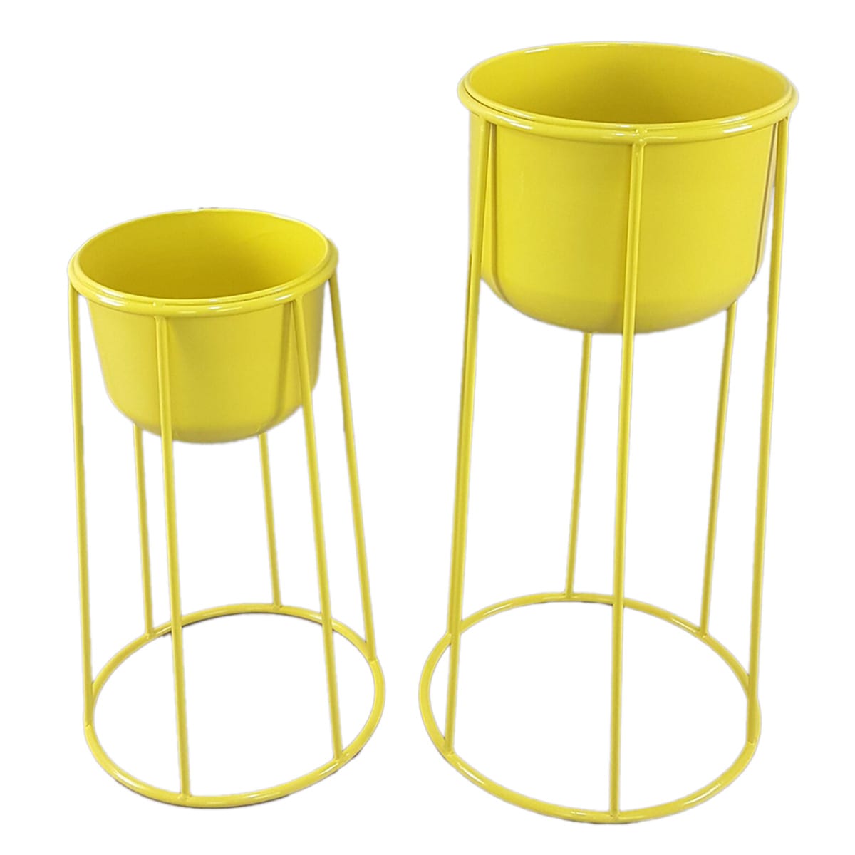 Nala Yellow Planter Stand, Medium