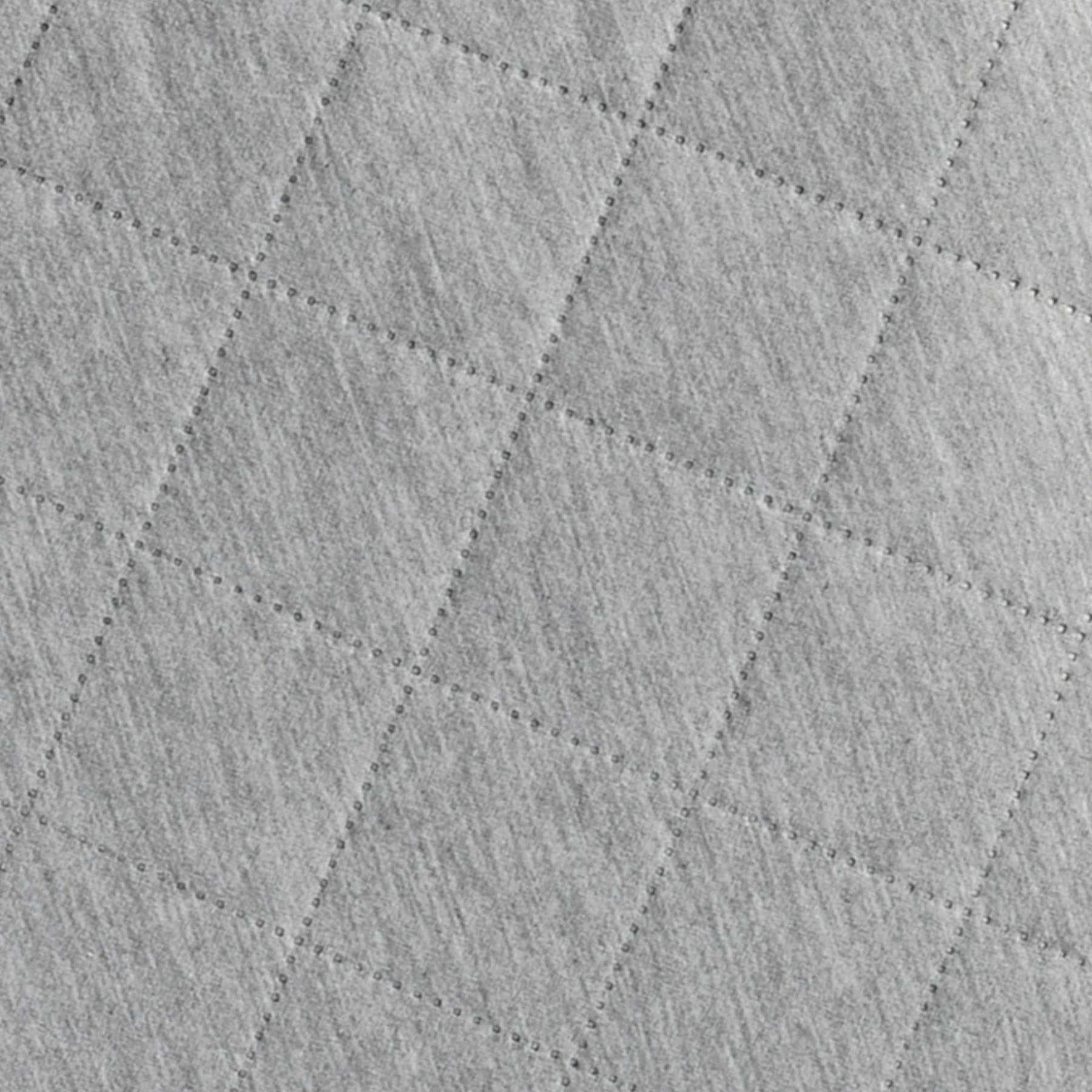 Grey Embossed Jersey Throw Pillow, 18"