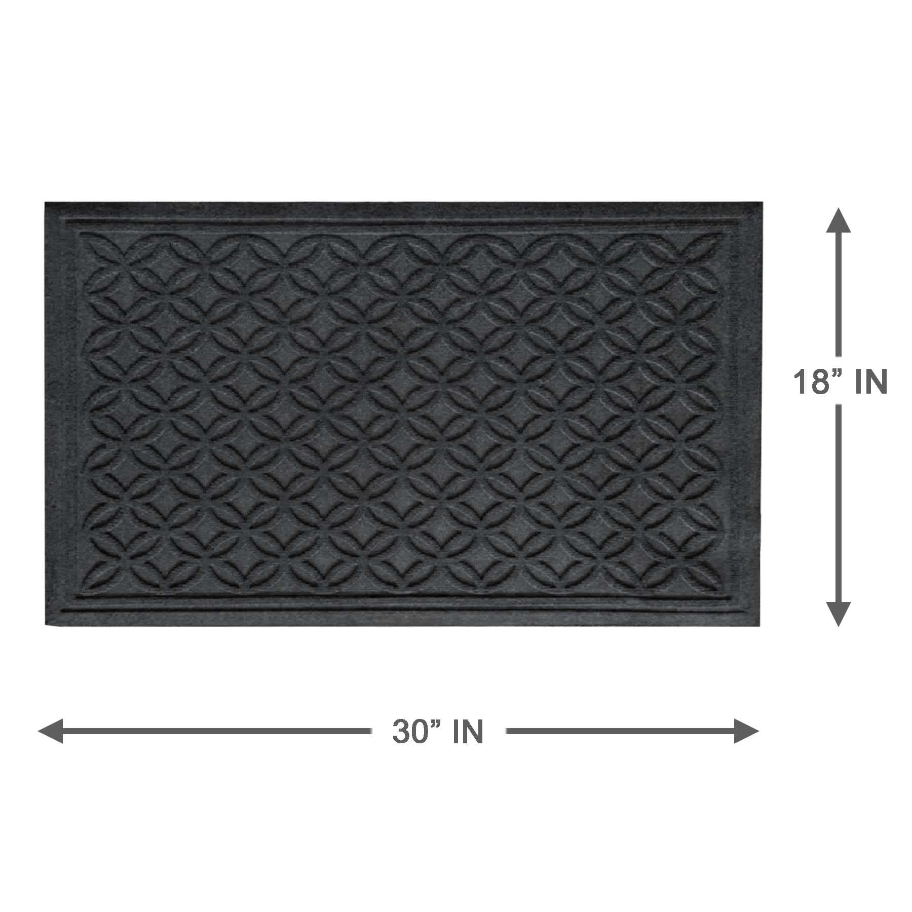 Bluestone Textured Rubber Doormat, 18x30