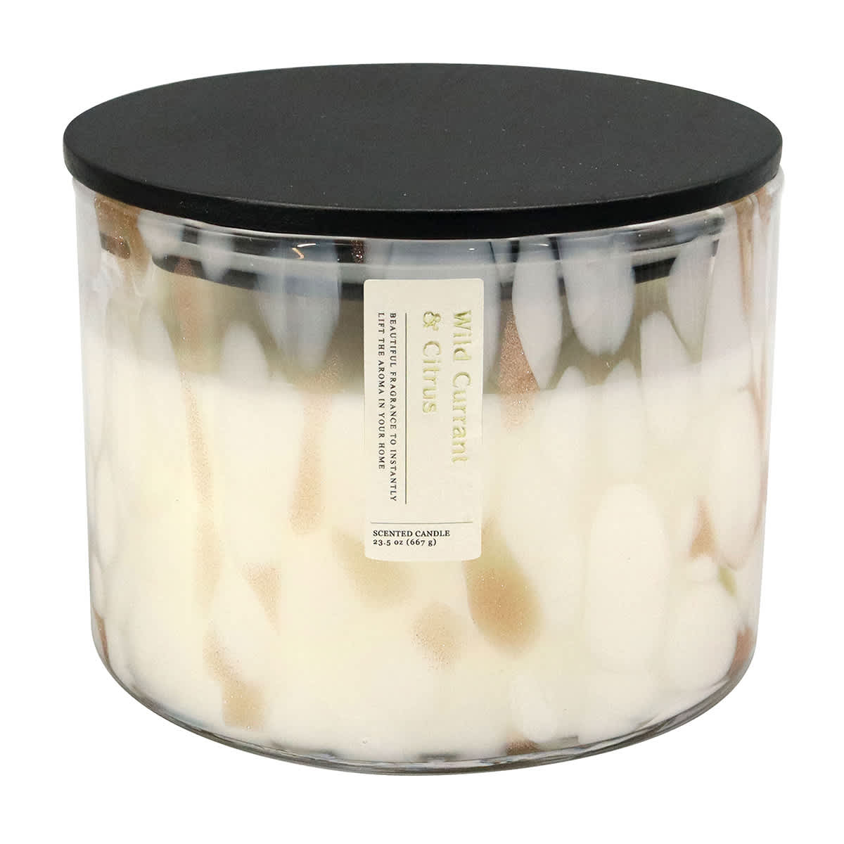 Wild Currant & Citrus Scented Confetti Glass Jar Candle, 23.5oz