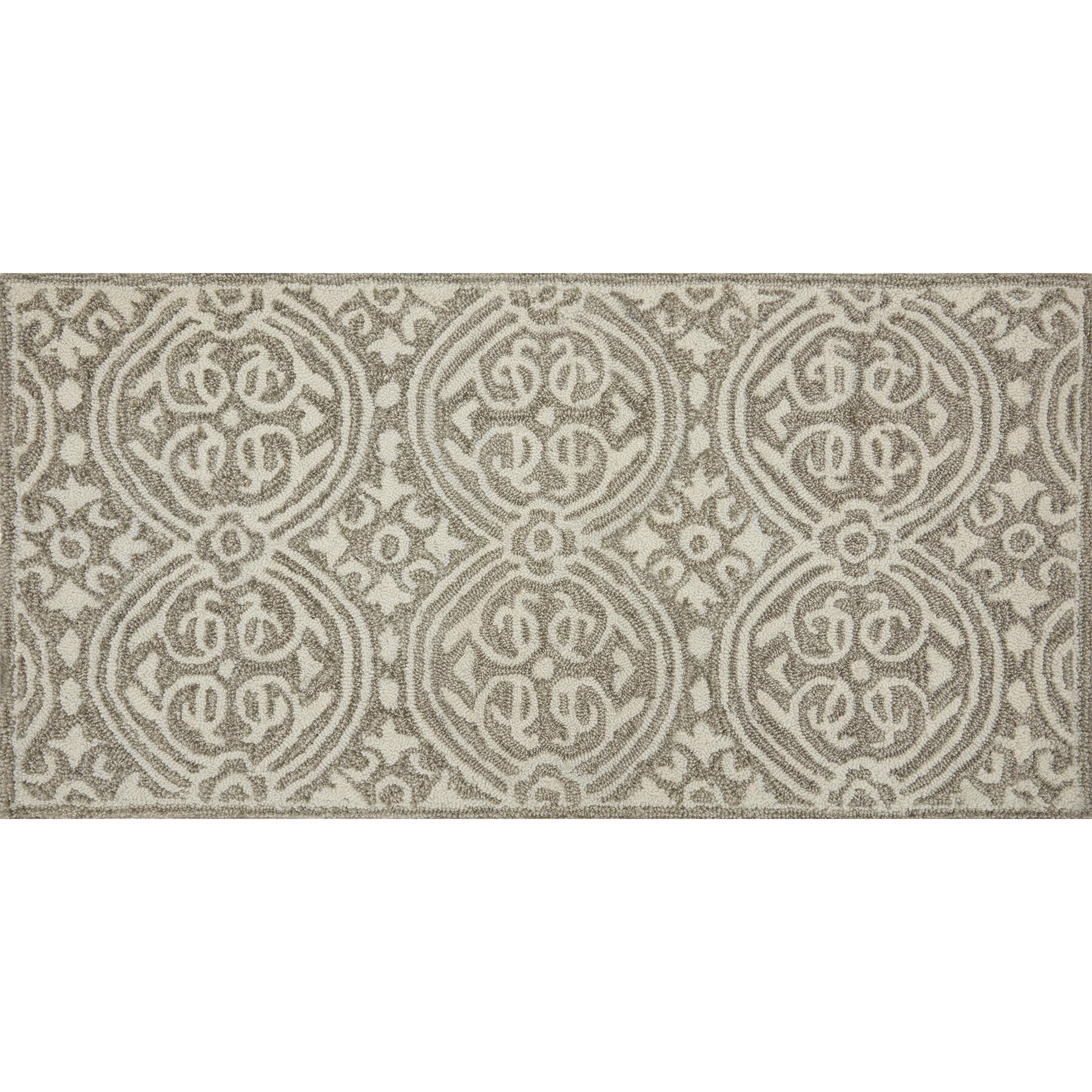Verona Trellis Silver Kitchen Mat, 20x40