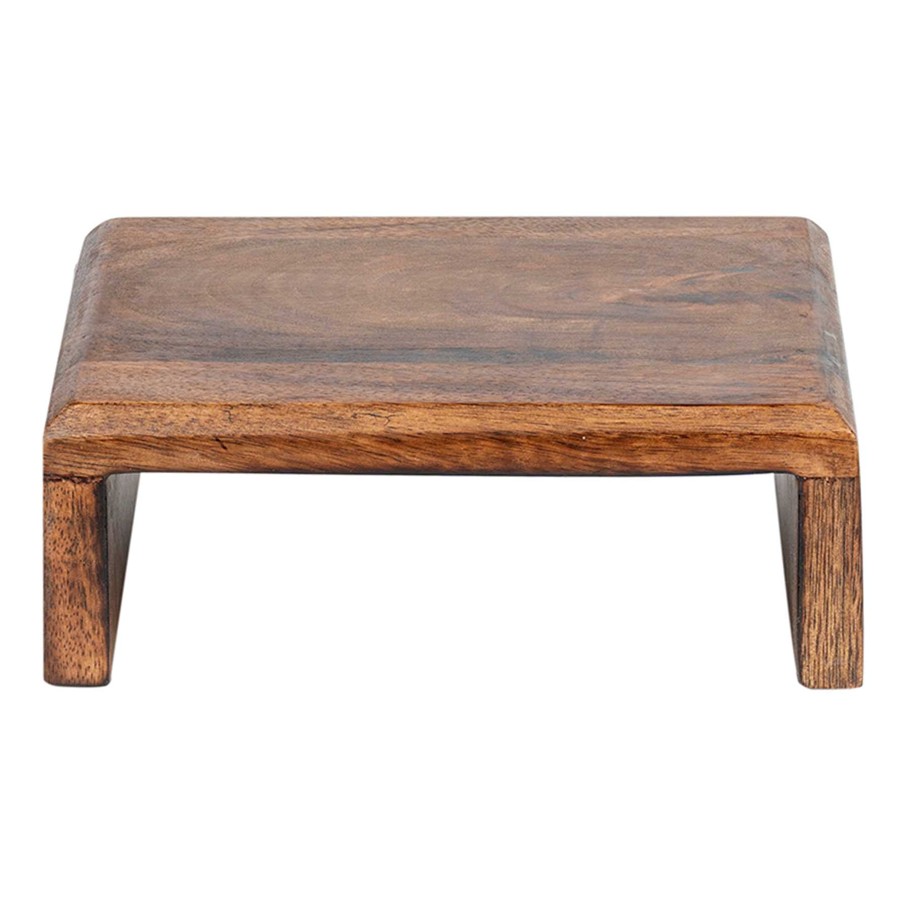 Brown Wooden Riser, 7x7x2.5