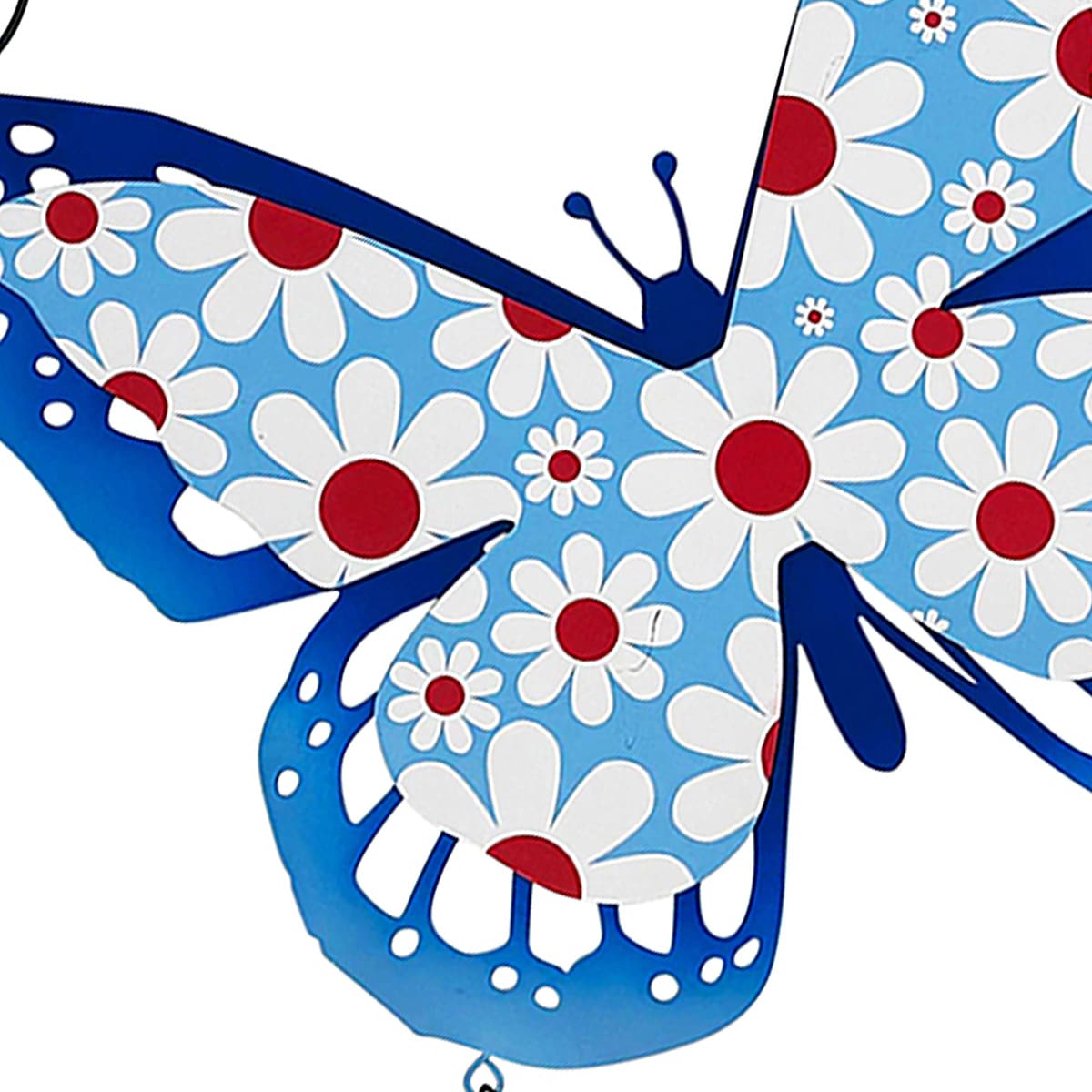 Sunny Club Metal This Is Our Happy Place Butterfly Outdoor Wall Decor, 13"