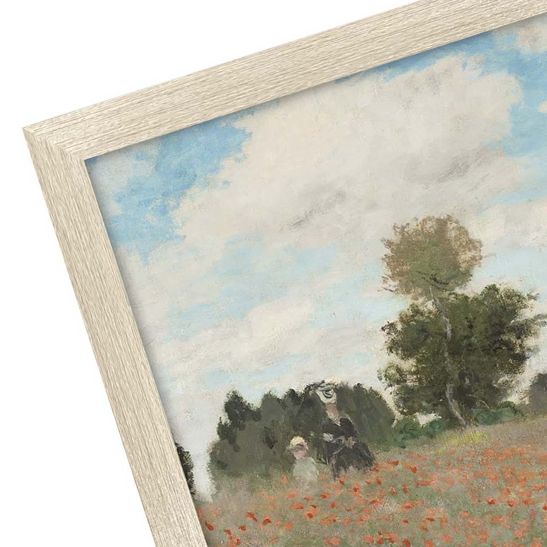 Framed Poppy Field Wall Art, 8x10