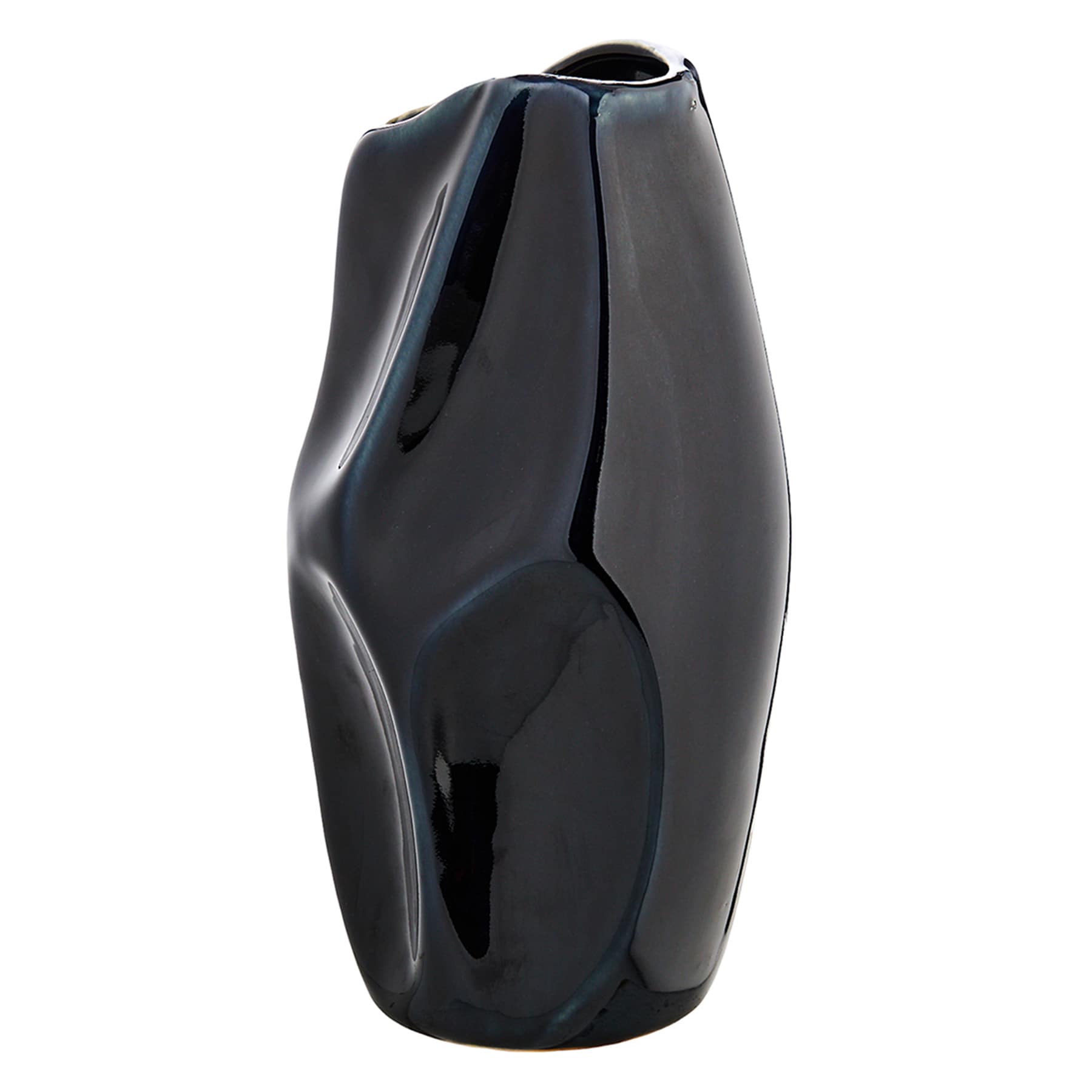 Crosby St. Navy Blue Porcelain Vase, 11"
