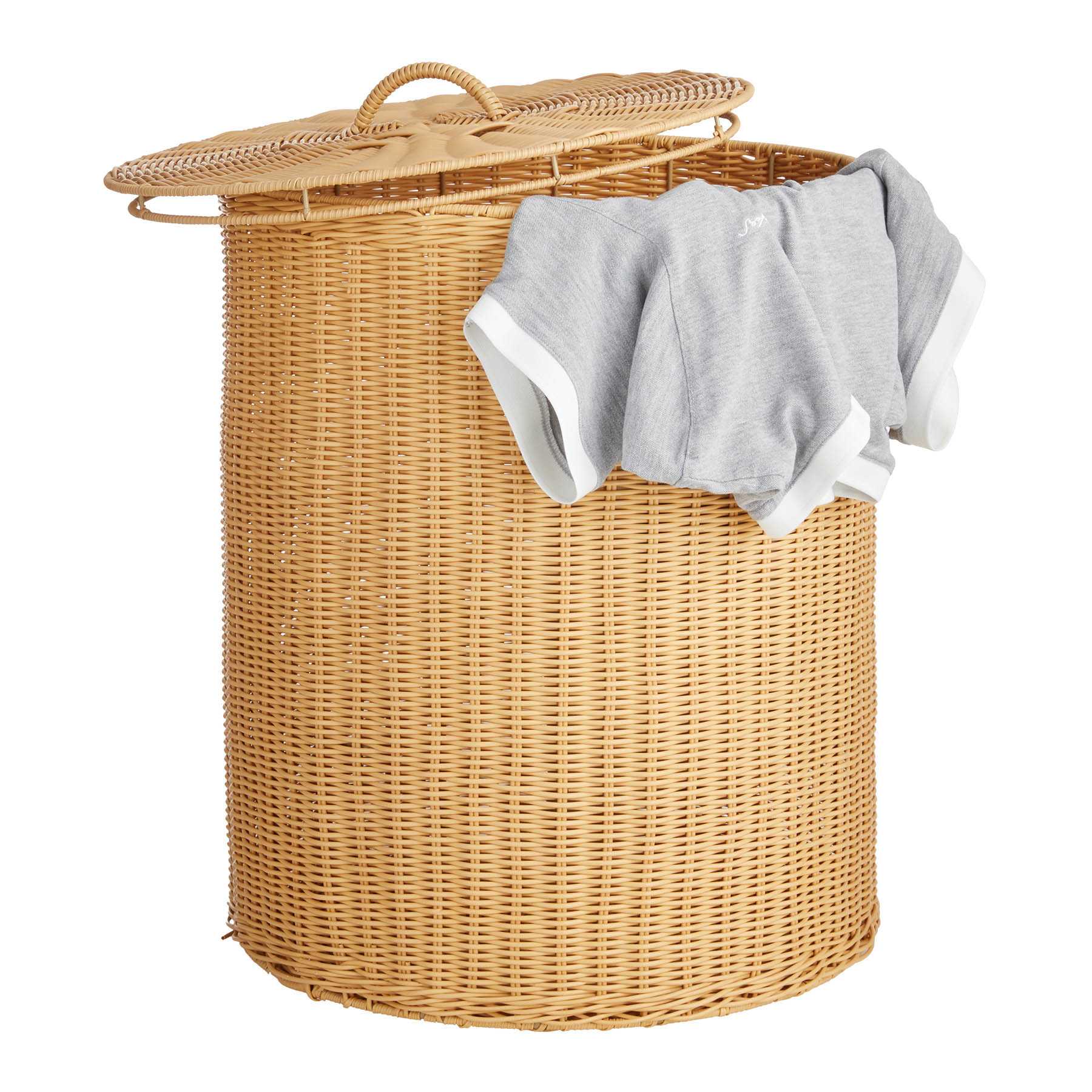Providence Round Laundry Hamper with Removable Lid, Large