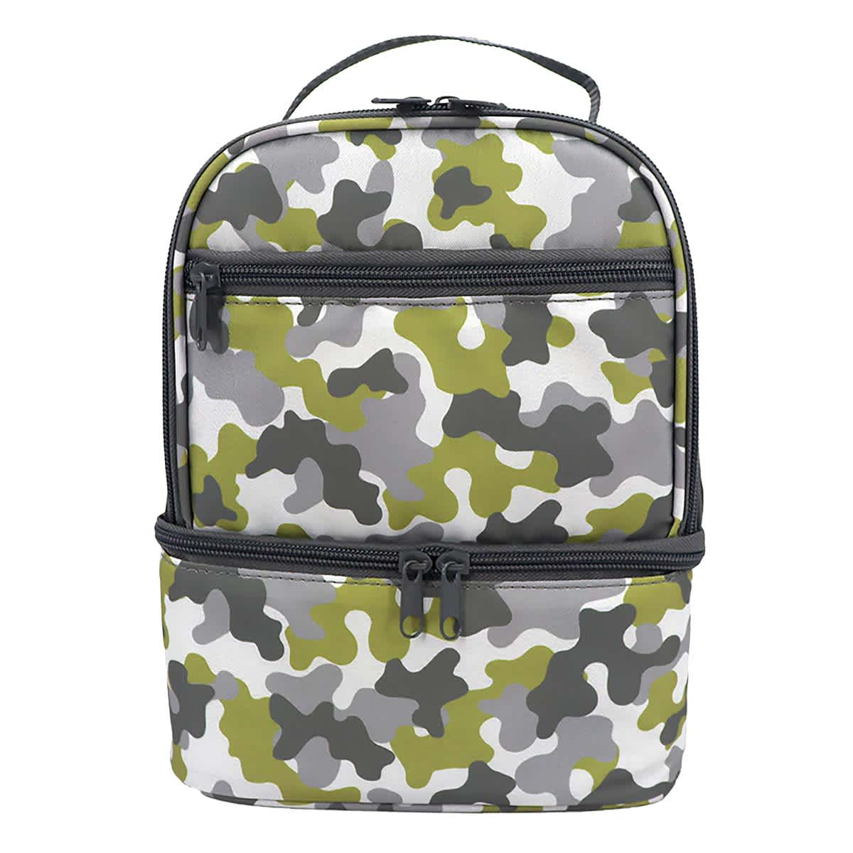 Grey Camouflage Insulated Lunch Box