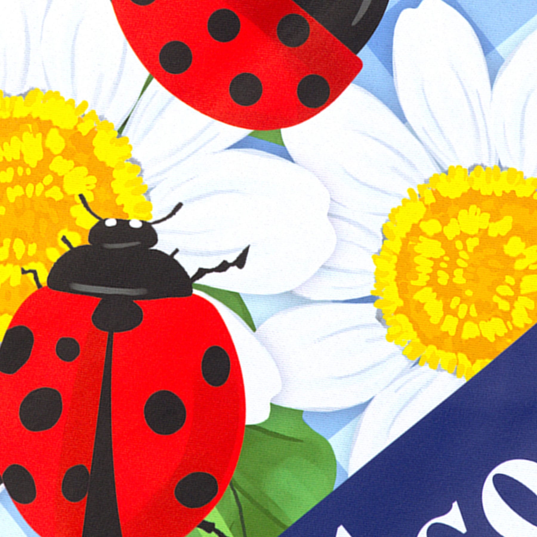 Welcome Ladybug Garden Flag, 18"