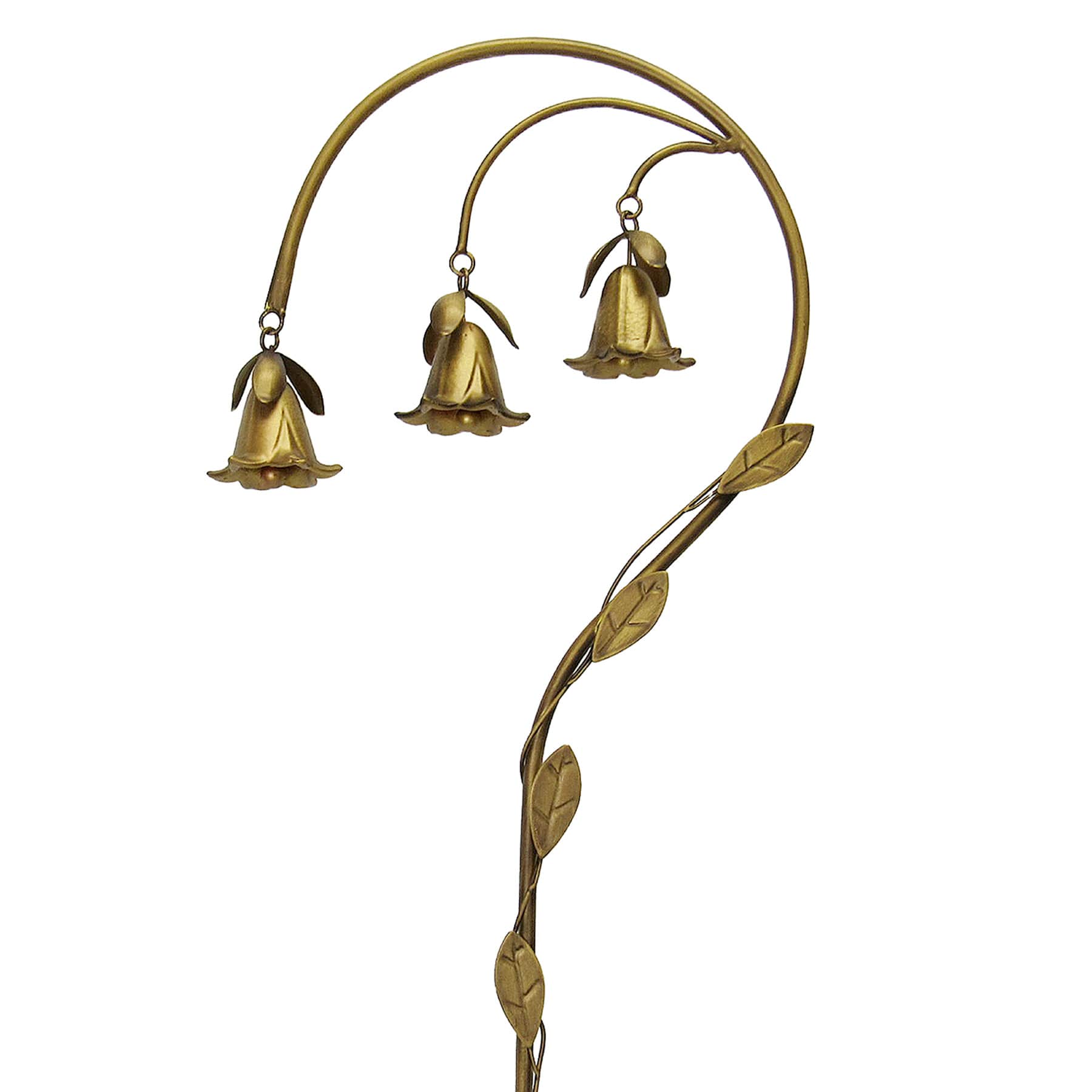 Honeybloom Metal Flower Bell Yard Stake, 45"