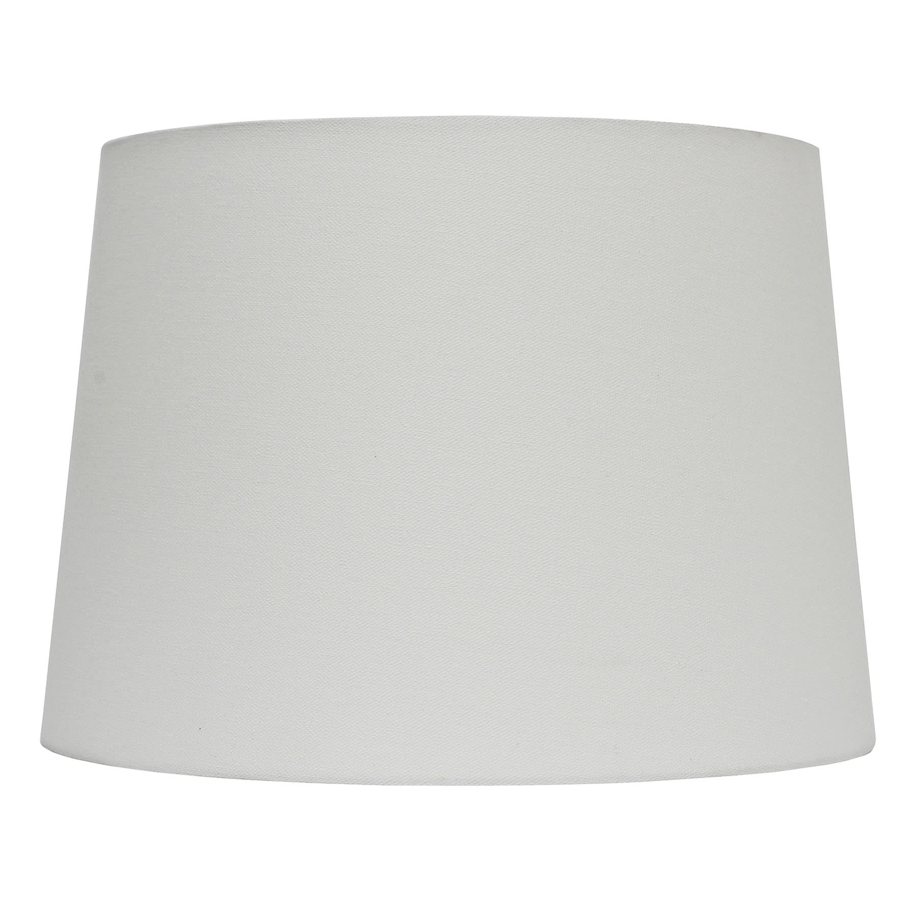 White Satin Tapered Drum Medium Table Lamp Shade, 12x14x10