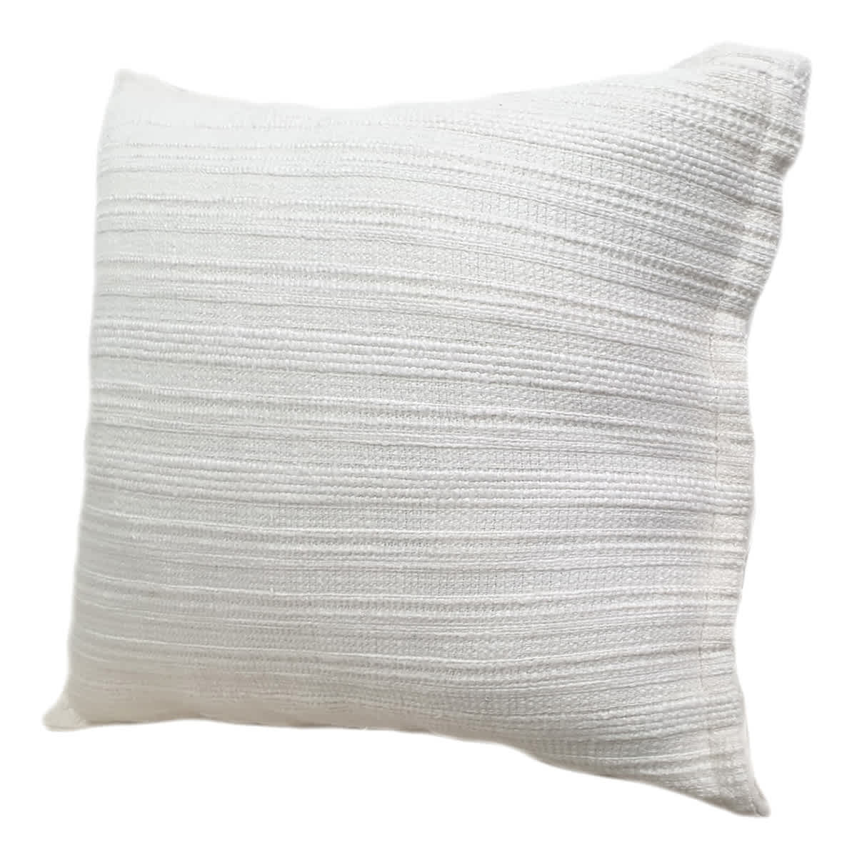 Honeybloom White Striped Slub Throw Pillow, 18"