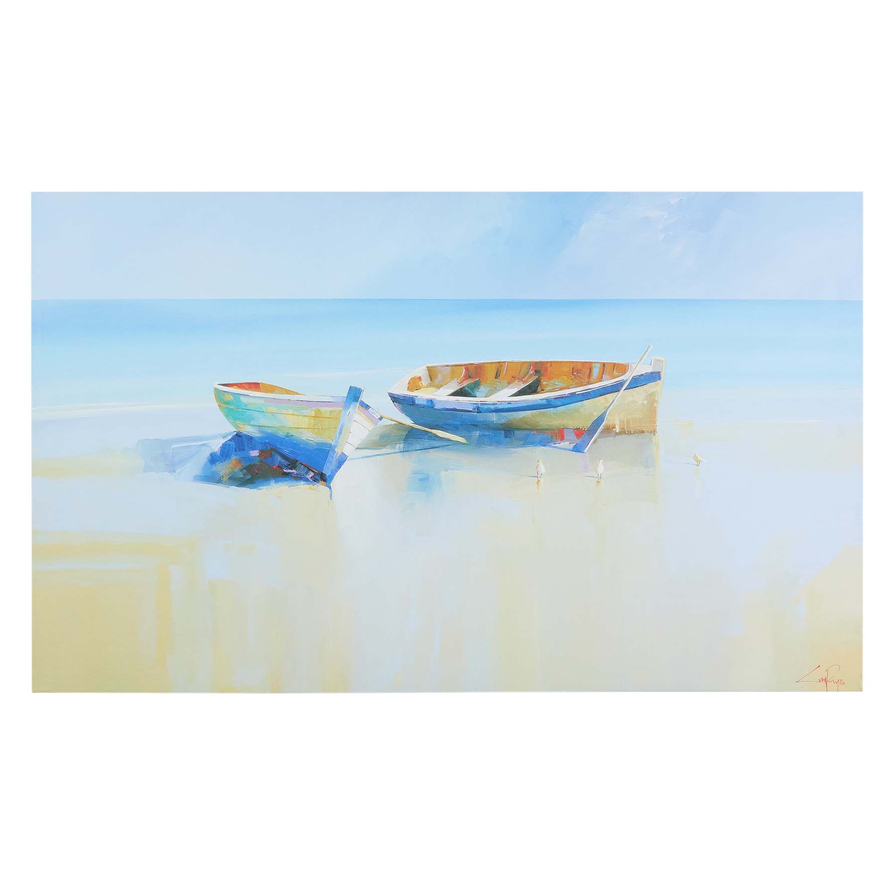Afternoon Gulls Canvas Wall Art, 60x36