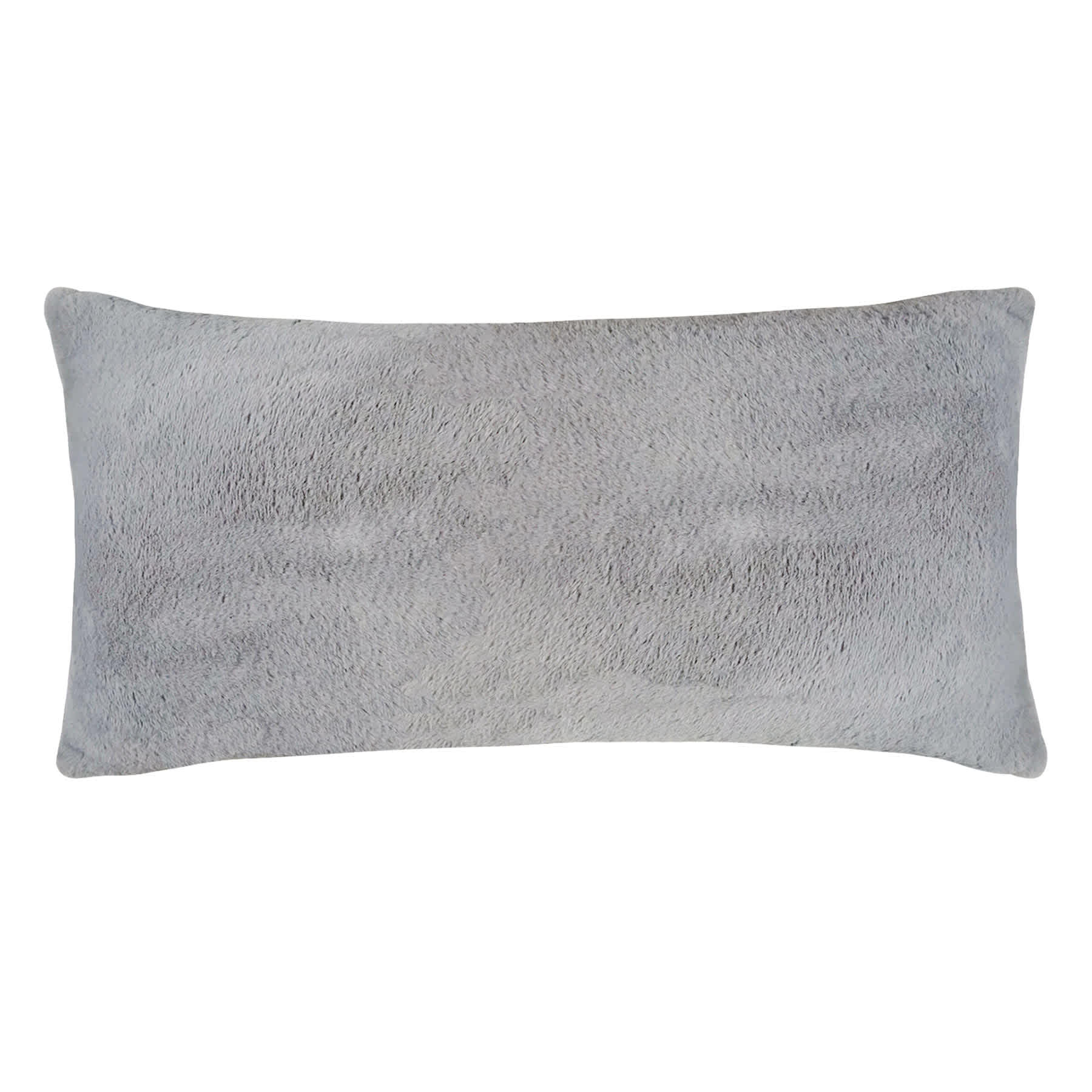 Tiny Dreamers Grey Faux Fur Body Pillow, 18x36