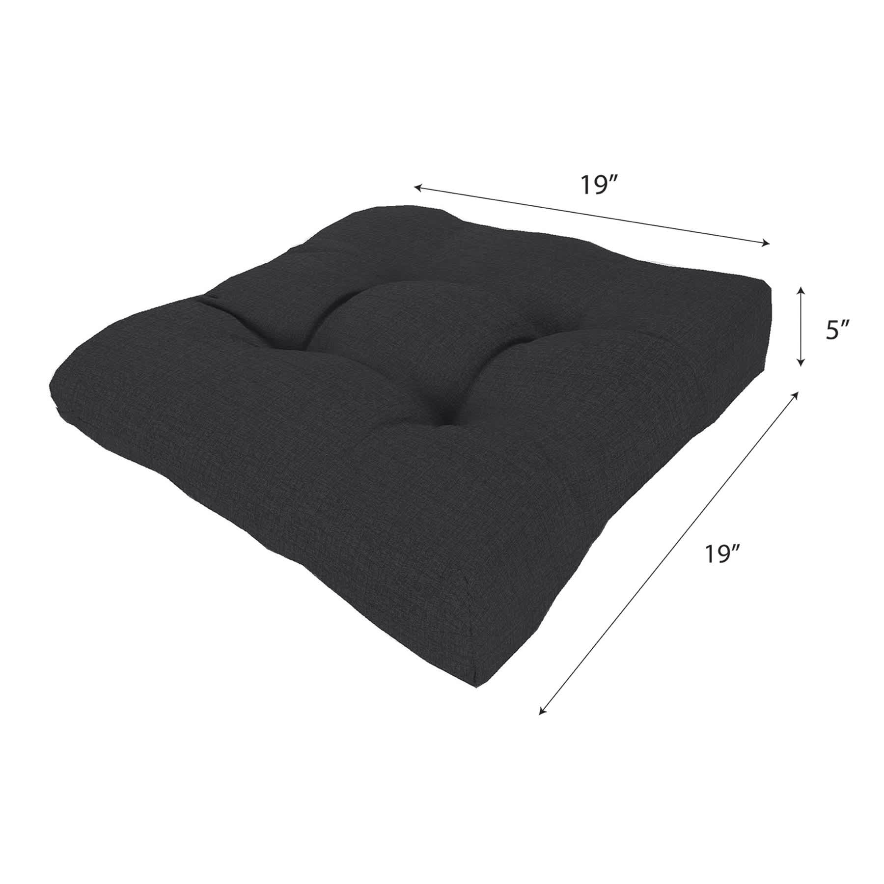 Crosby St. Sorvino Ash Premium Outdoor Wicker Seat Cushion