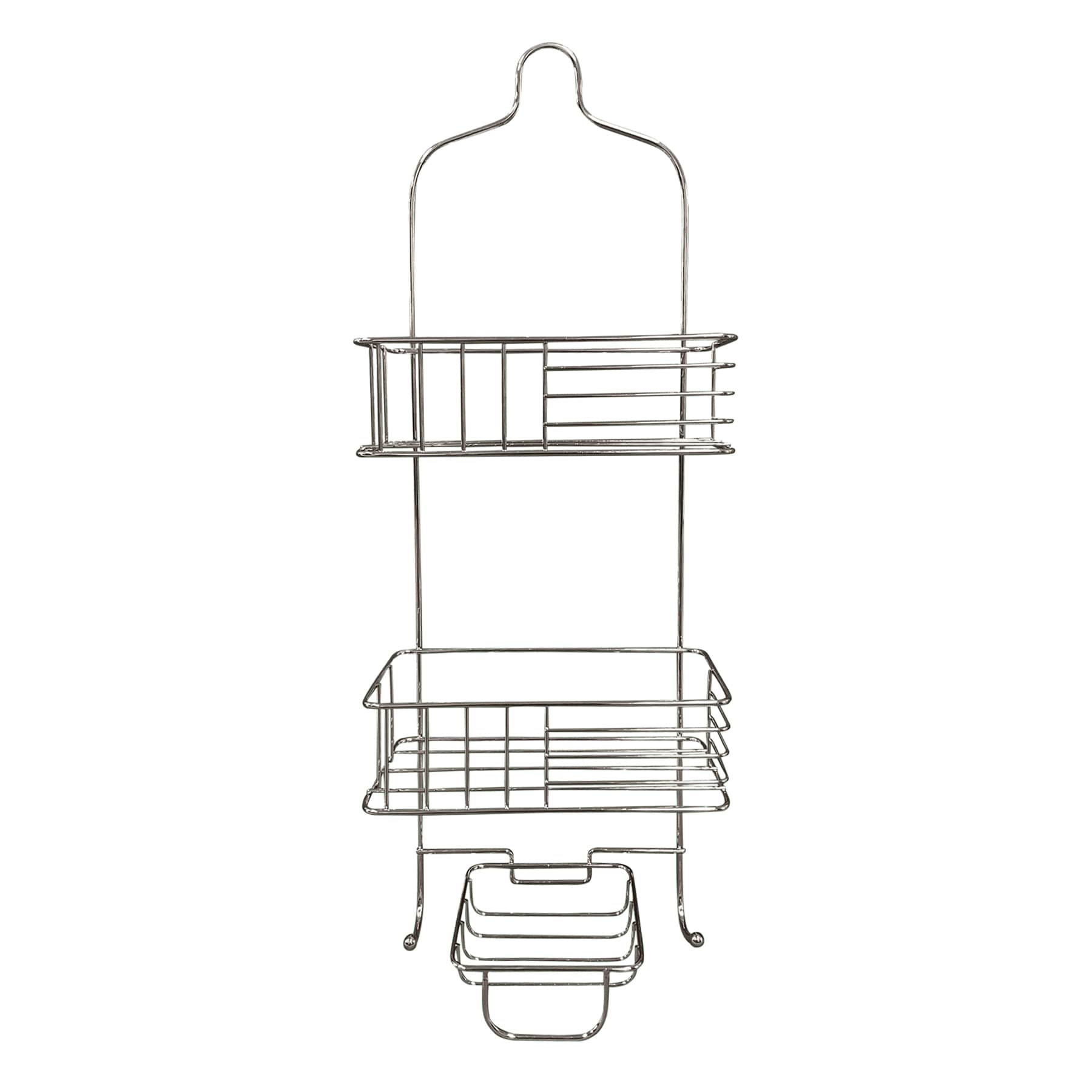 3-Tier Iron Satin Nickel Shower Caddy