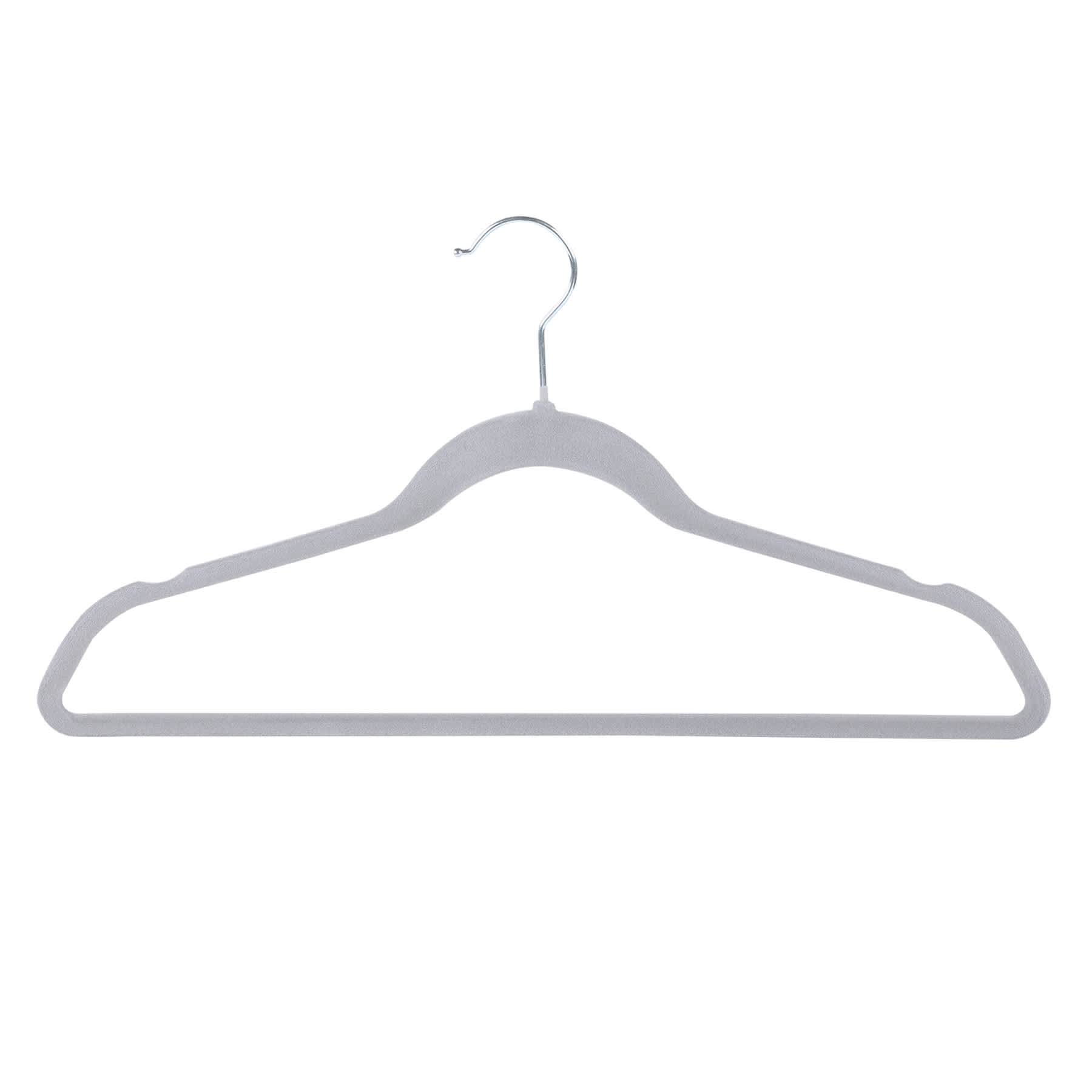 50-Pack Velvet Suit Hangers, Grey
