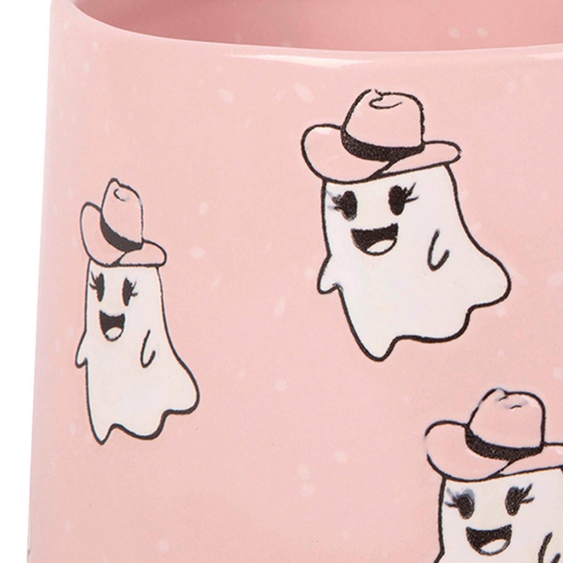 Ghost With Cowboy Hat Mug, 17oz