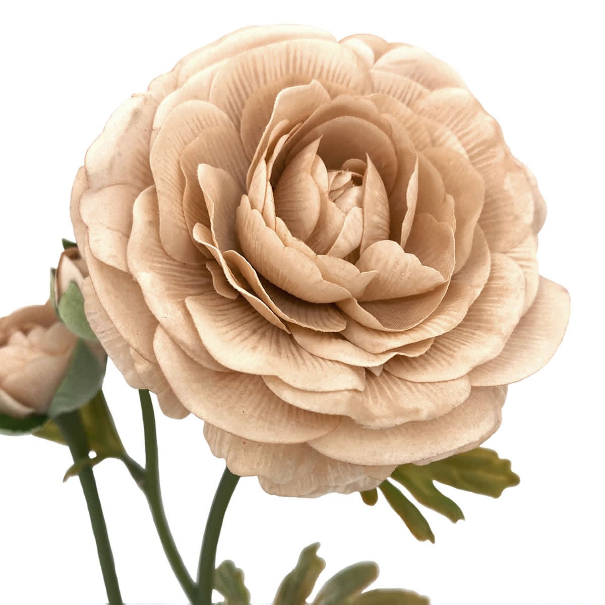 Willow Crossley Pink Fabric Real Feel Ranunculus Floral Stem, 22"