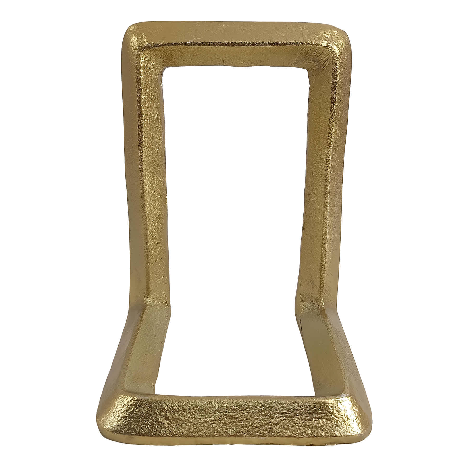Gold Metal Modern Bookend, 6"