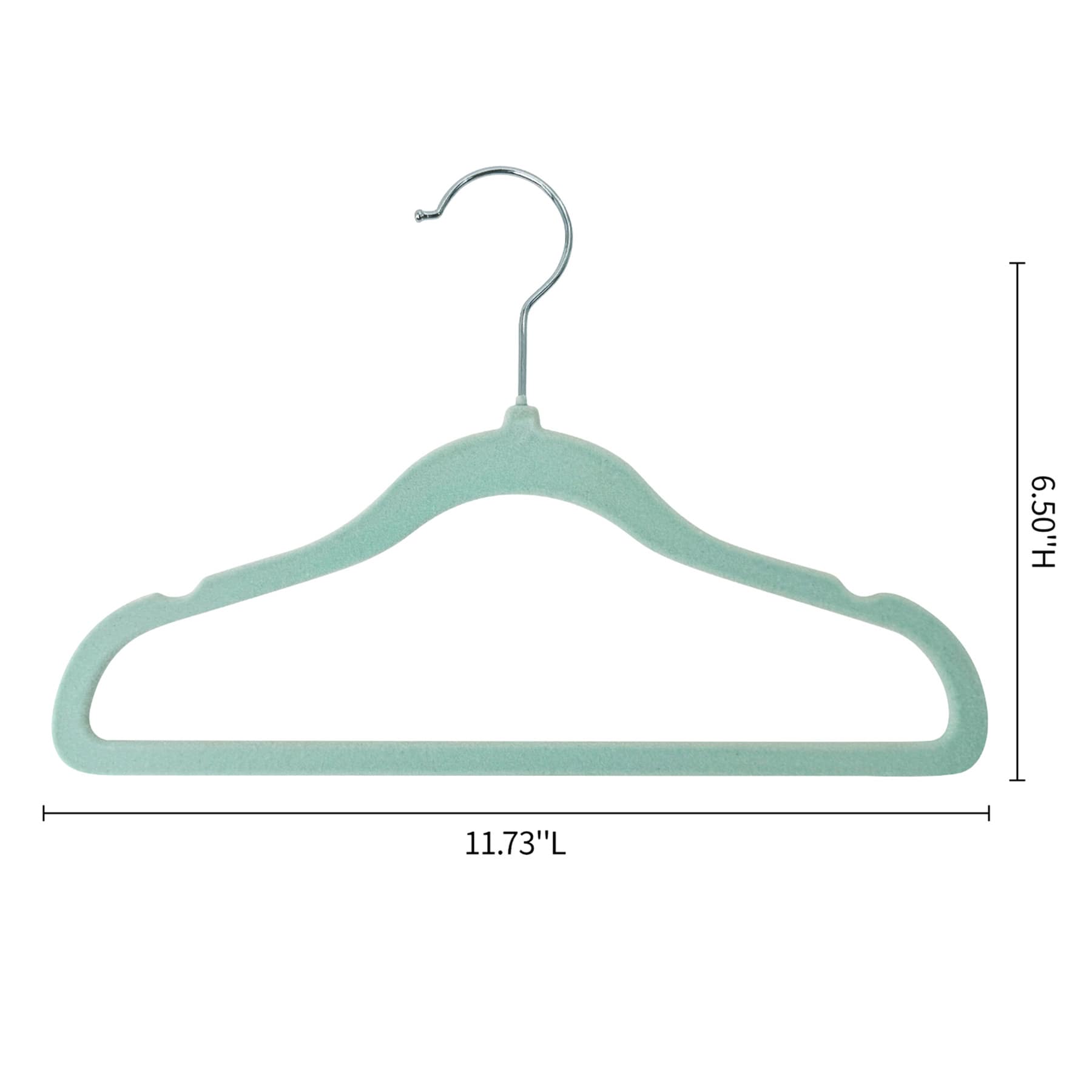10-Pack Tiny Dreamers Hanger, Glacier Flocked