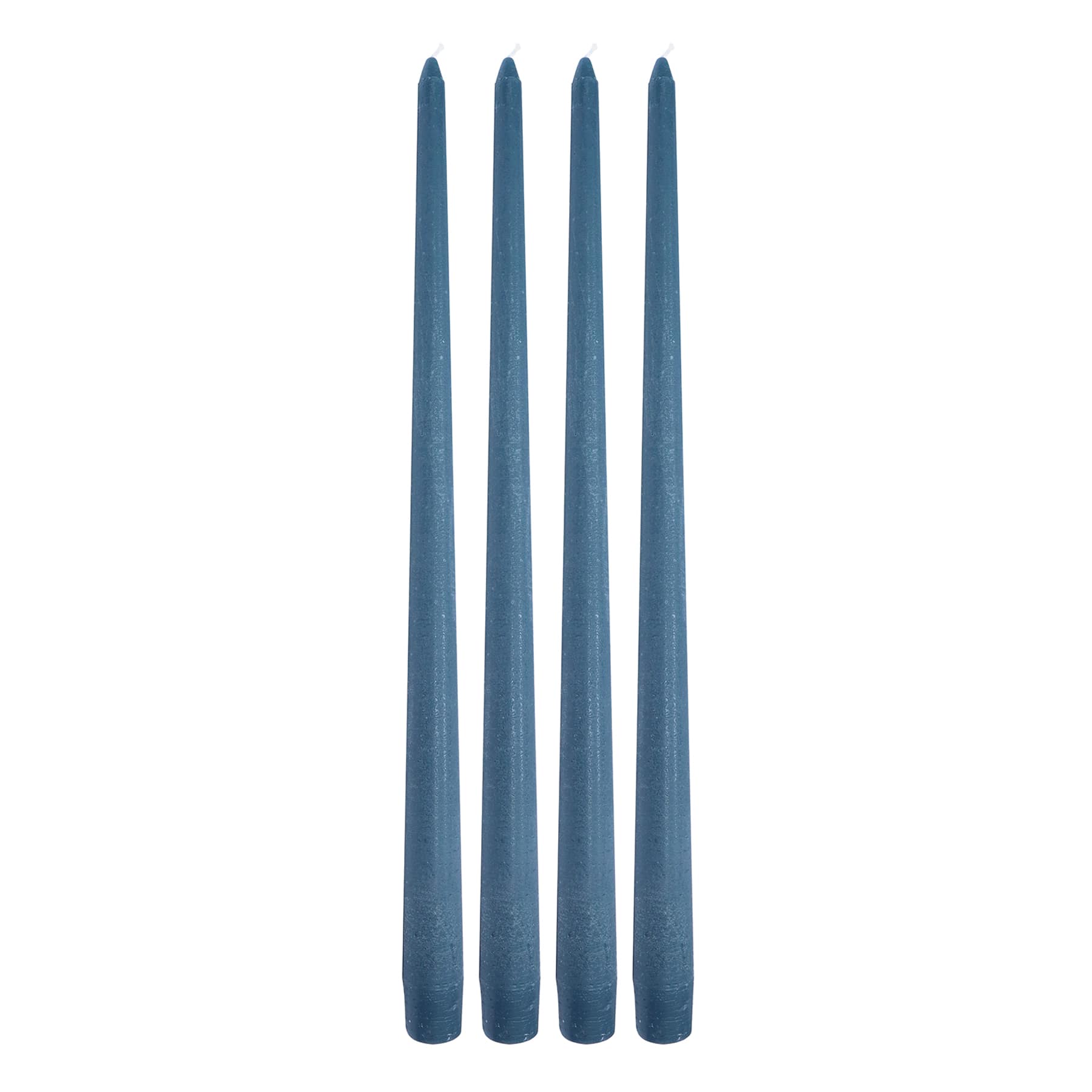 Honeybloom 4-Pack Blue Unscented Taper Candles, 14"