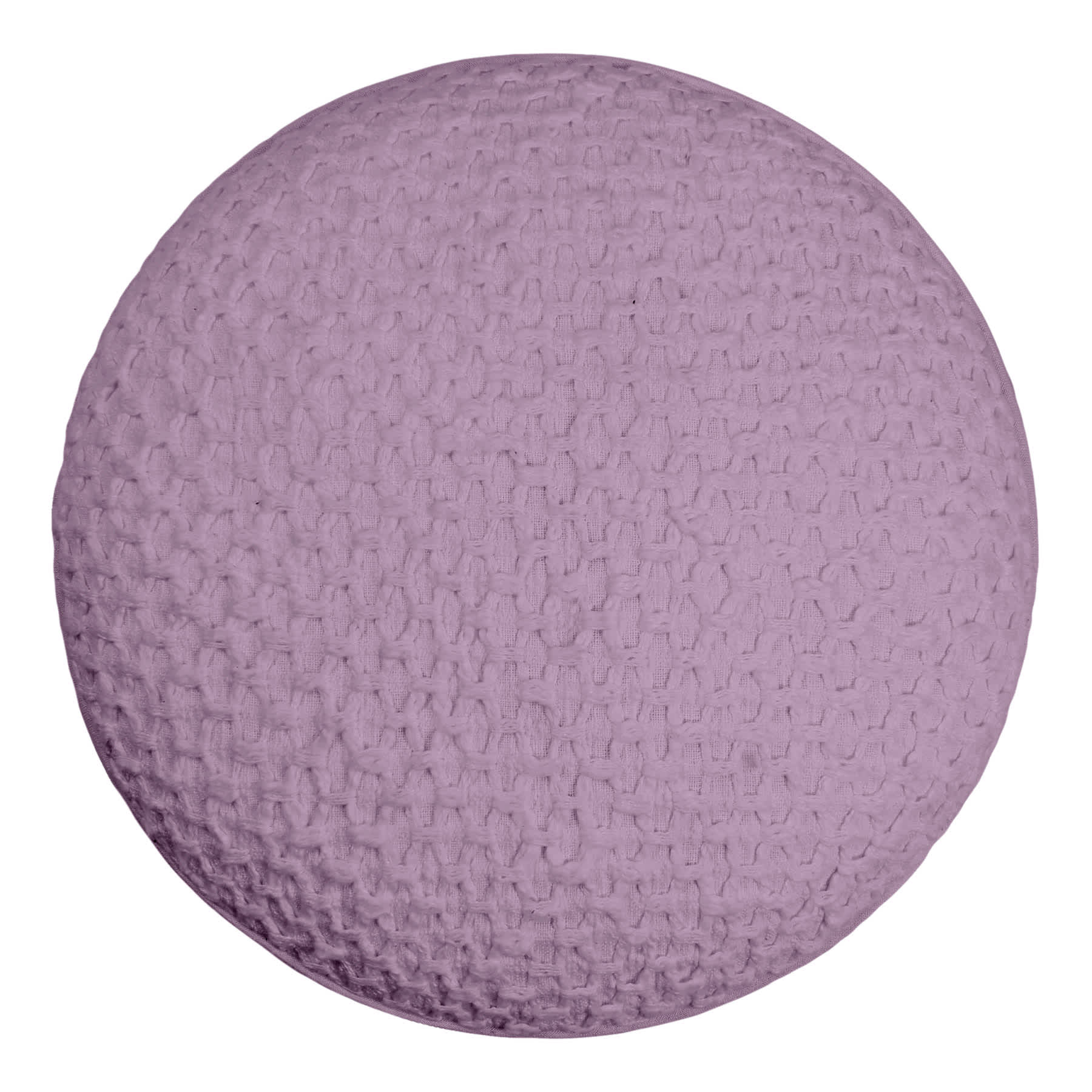 Honeybloom Purple Woven Round Throw Pillow, 16"