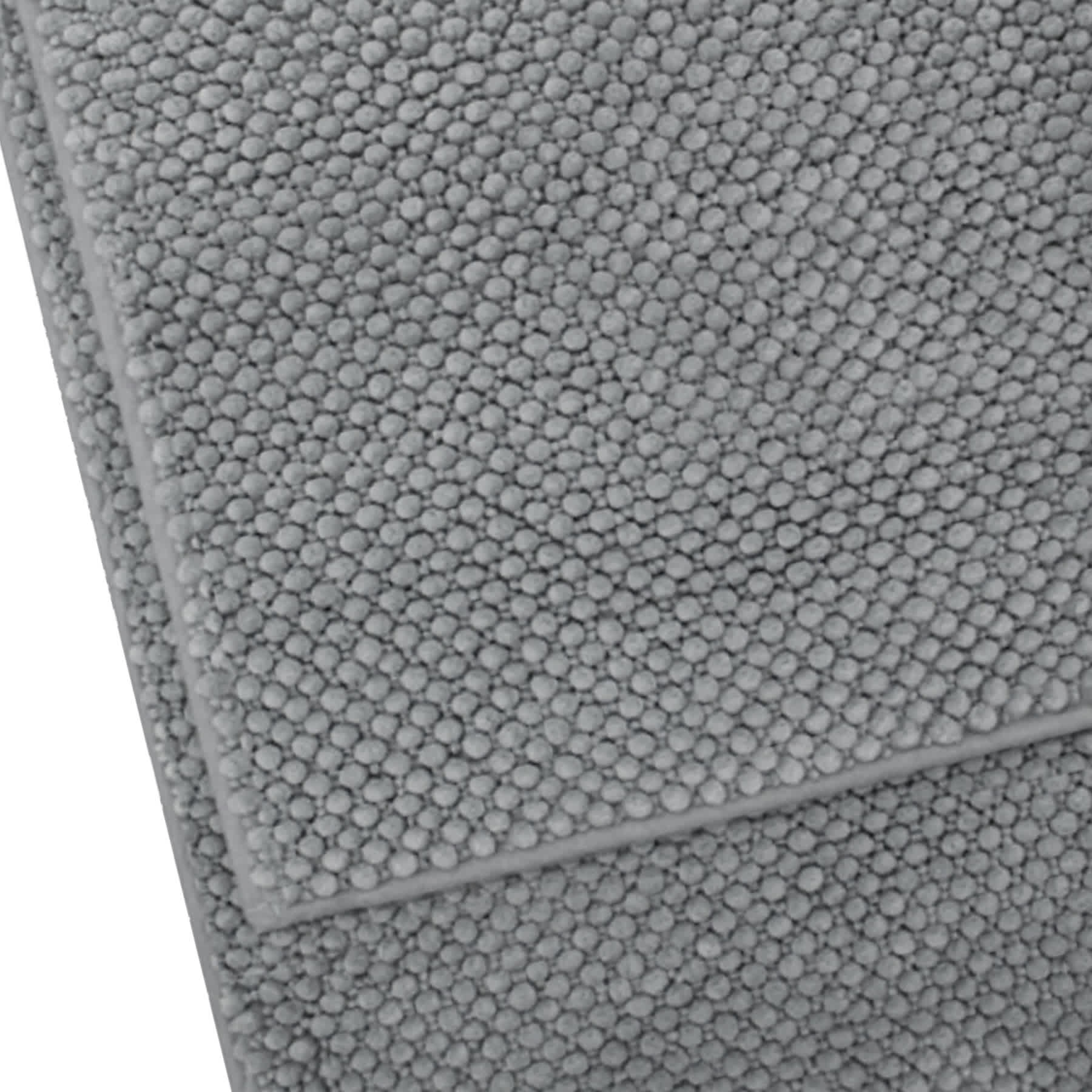 2-Piece Grey Greta Zig Zag Noodle Rug Set