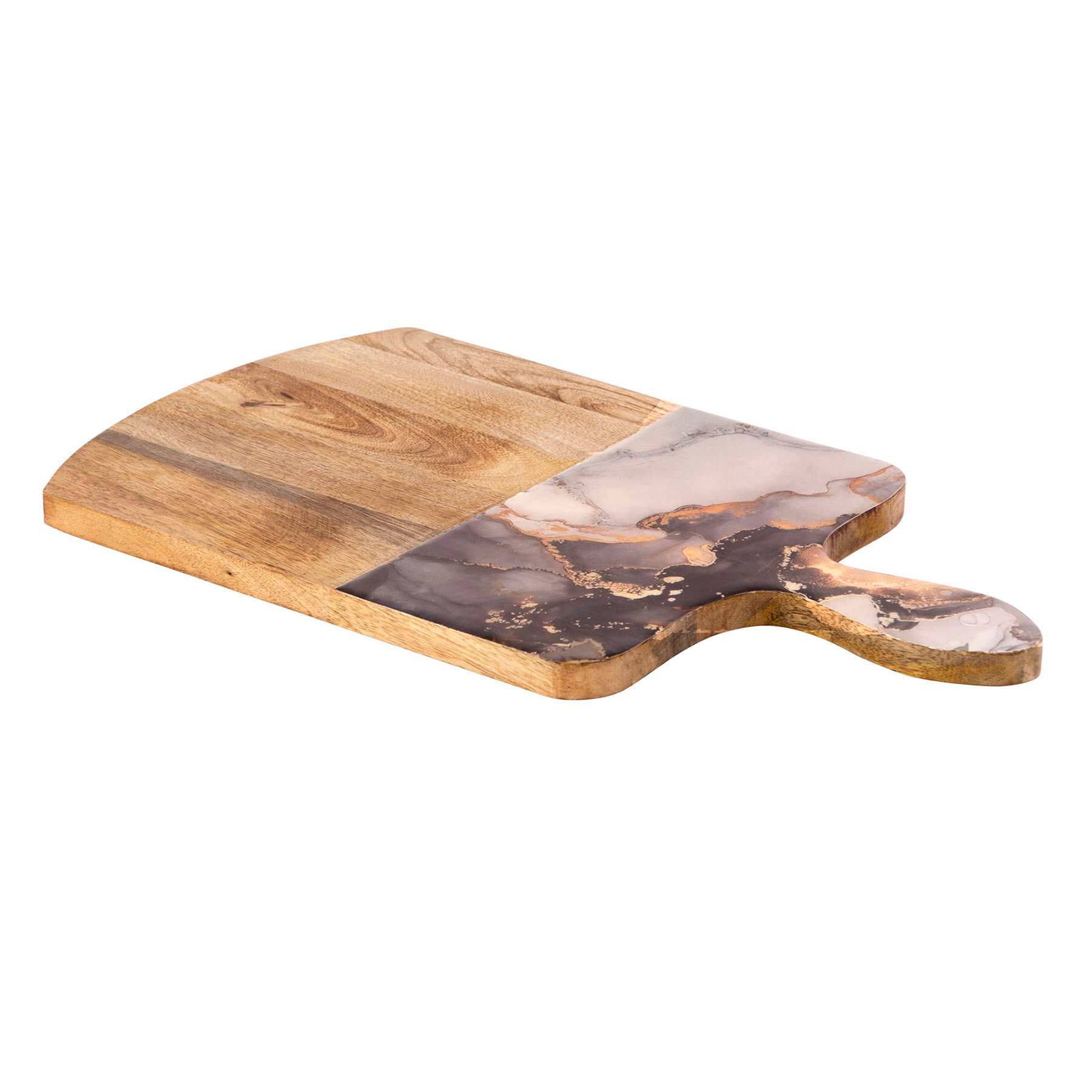 Black & Gold Round Bottom Cutting Board, 18"