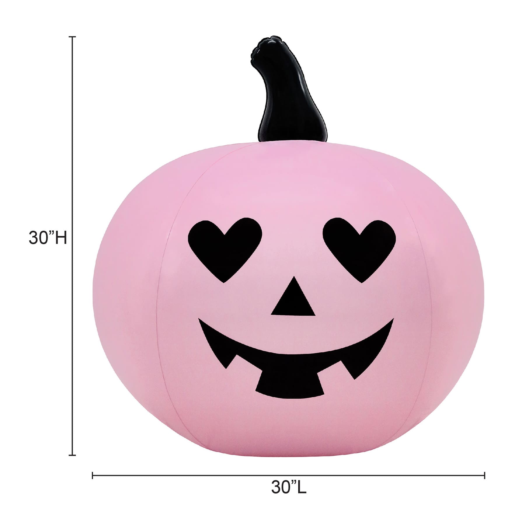 Hey Boo! Pink Jack-o'-Lantern Halloween Inflatable, 3'