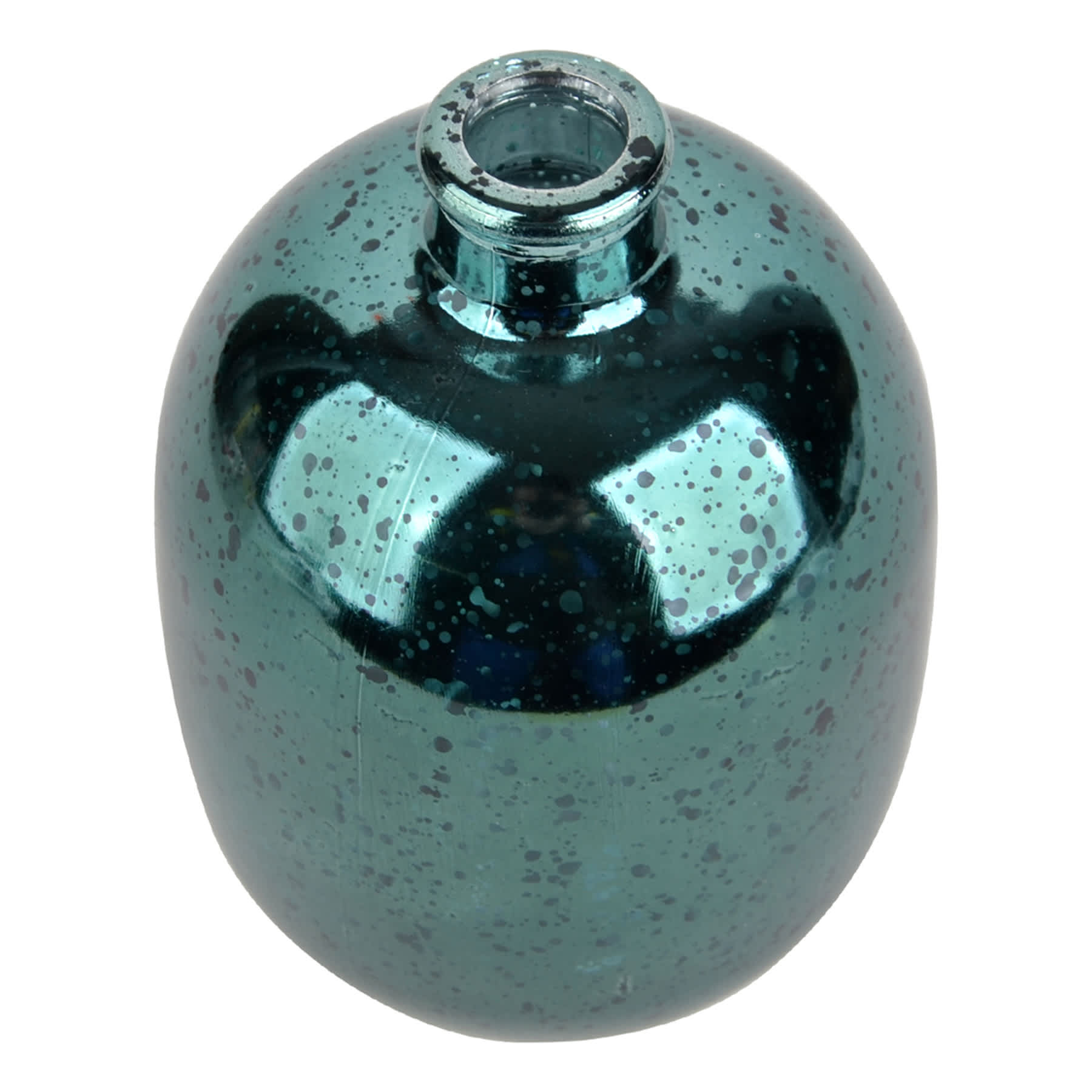 Green Mercury Glass Bud Vase, 5.5"
