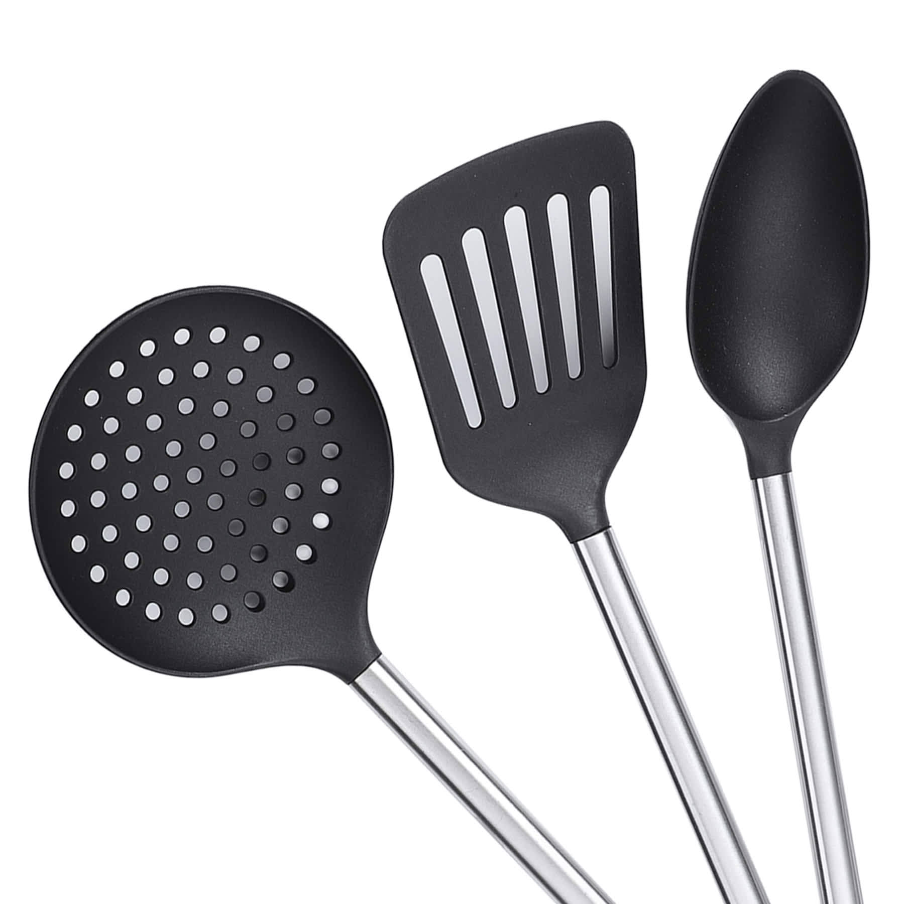 5-Piece Nylon Kitchen Tool Set, Black