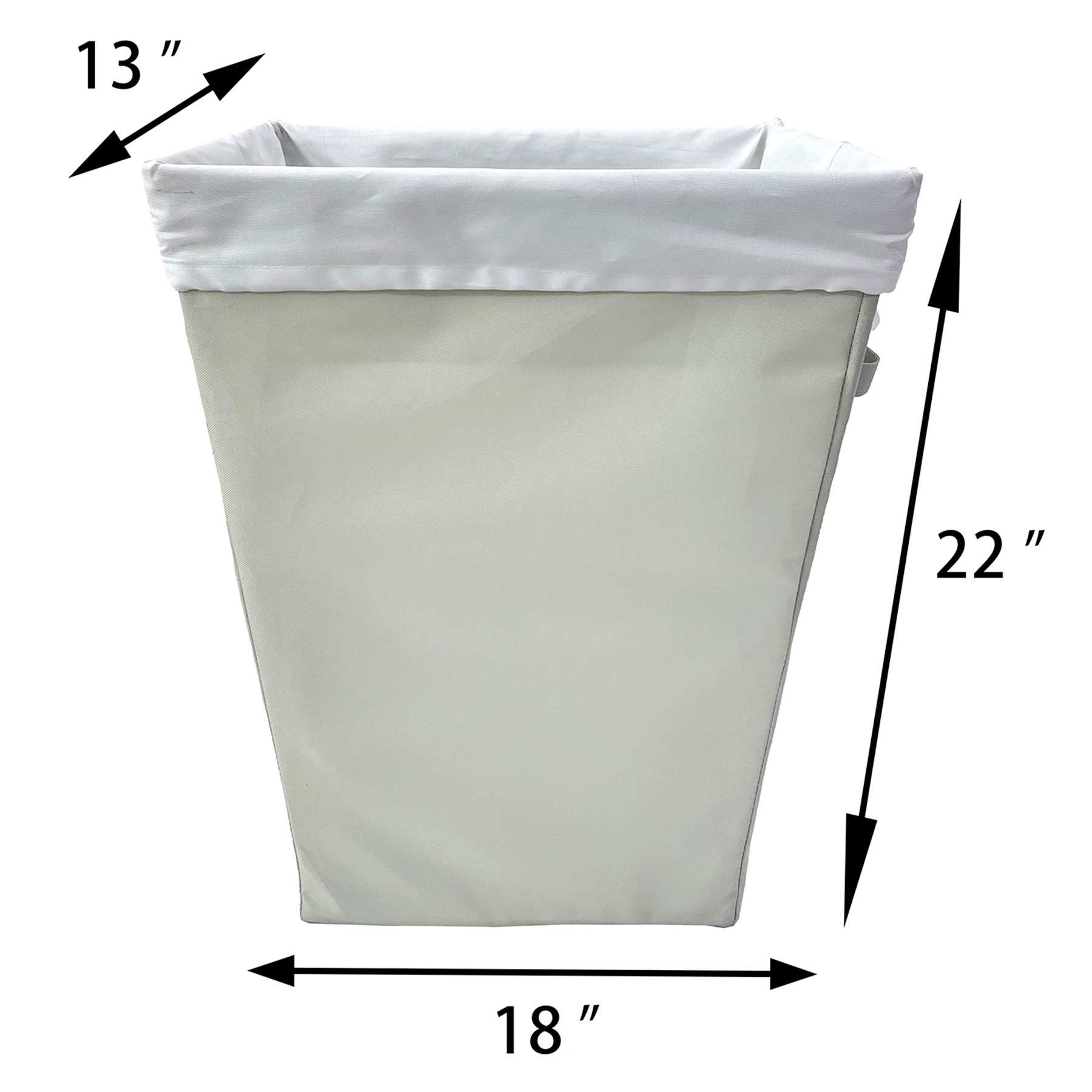 Rectangle Tapered Laundry Hamper, Mint
